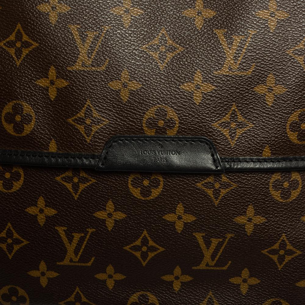 Black Louis Vuitton Monogram Macassar Canvas Bass MM Messenger Bag
