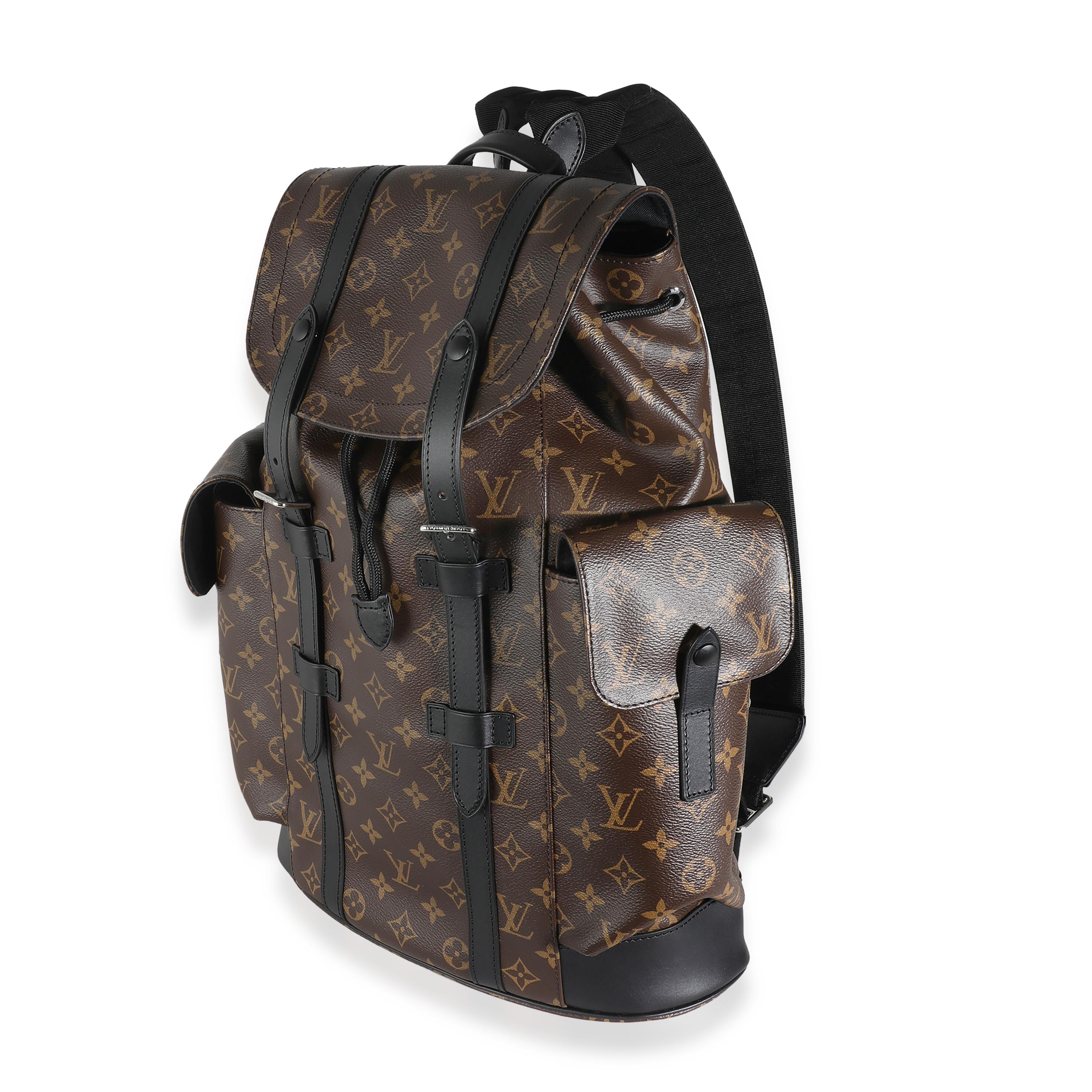 Sac à dos Christopher Louis Vuitton Monogram Macassar Canvas MM Excellent état - En vente à New York, NY