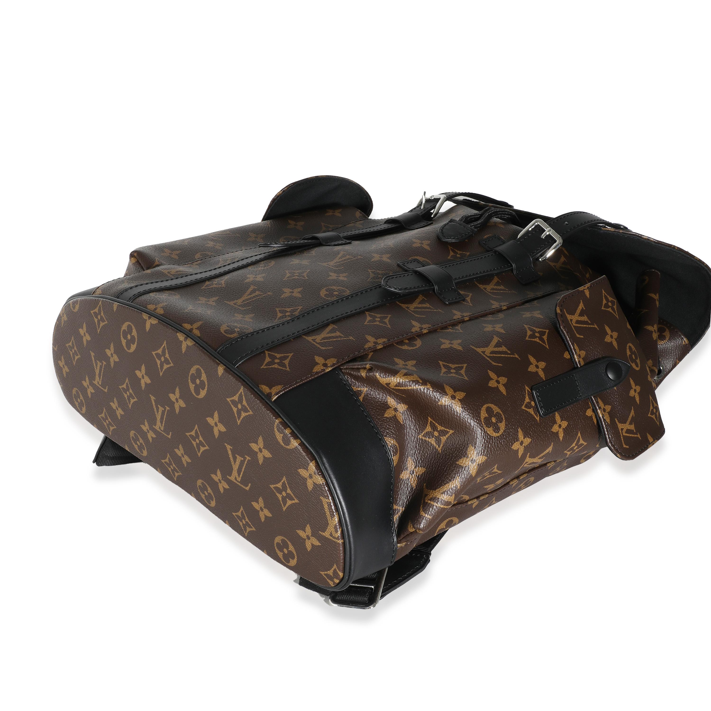 Sac à dos Christopher Louis Vuitton Monogram Macassar Canvas MM Unisexe en vente