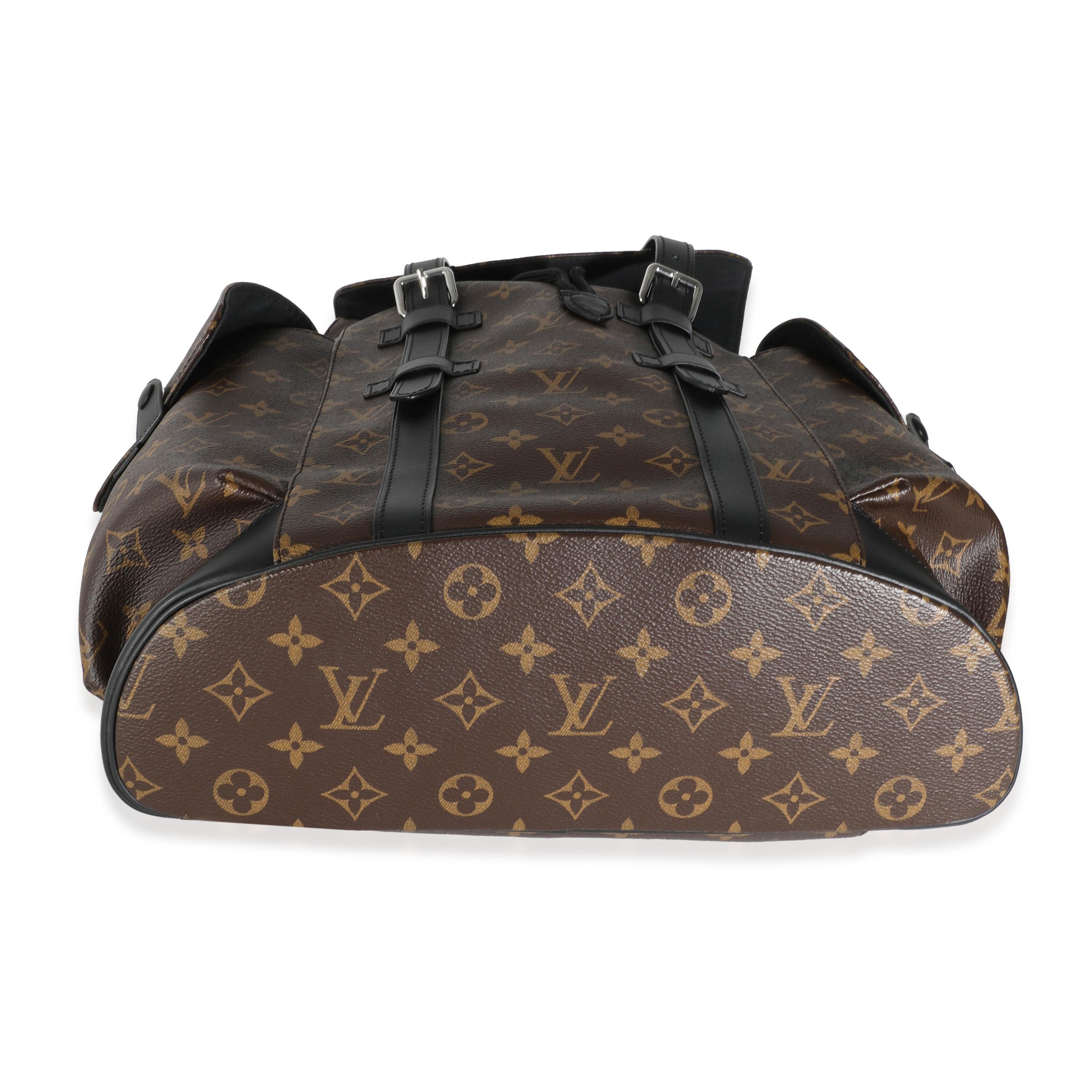 Sac à dos Christopher Louis Vuitton Monogram Macassar Canvas MM en vente 2