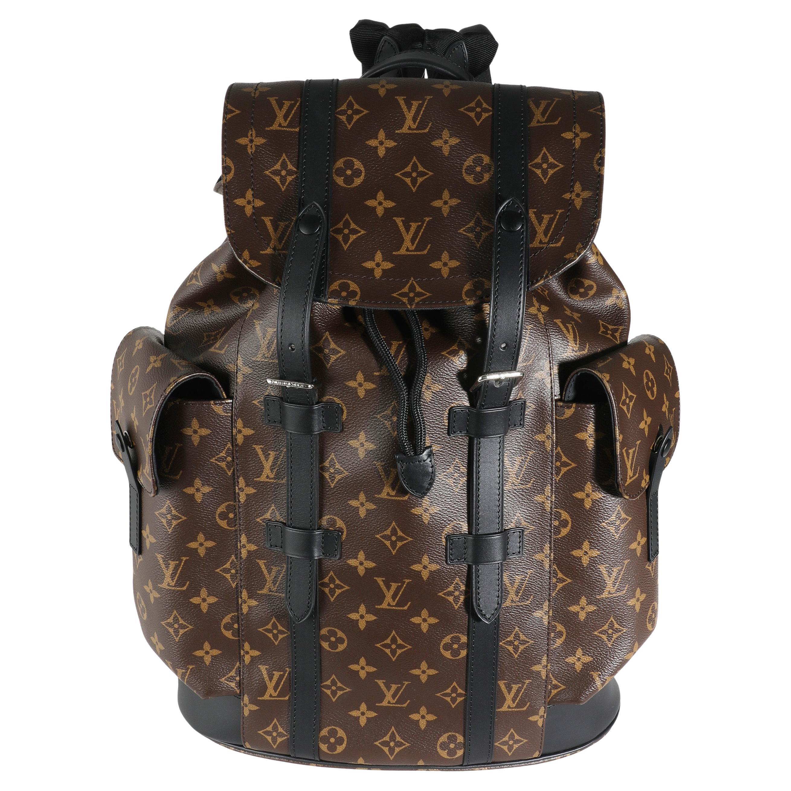 Louis Vuitton Monogram Macassar Canvas Christopher Backpack MM