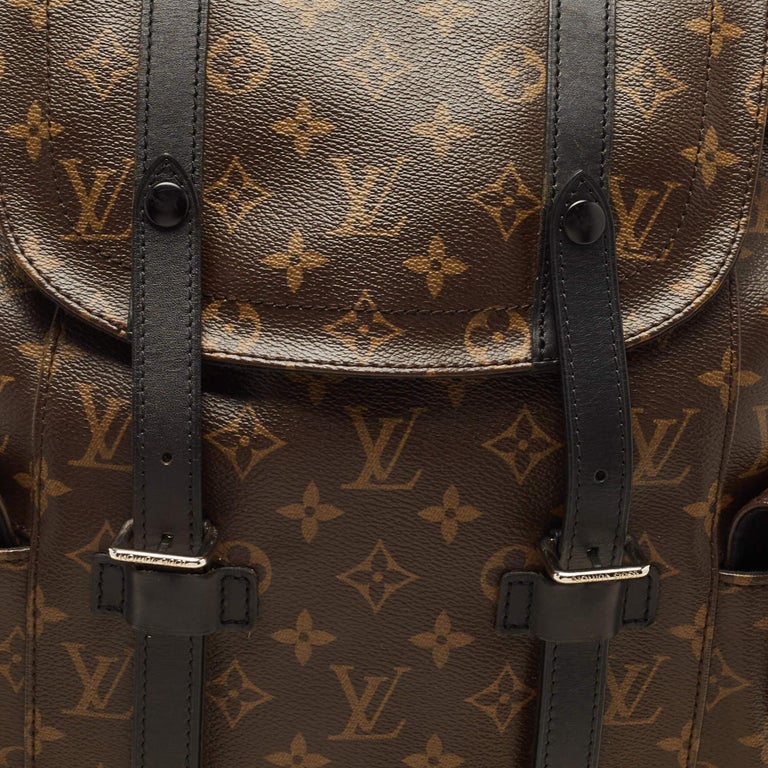 Louis Vuitton Monogram Macassar Canvas Christopher MM Backpack Louis Vuitton