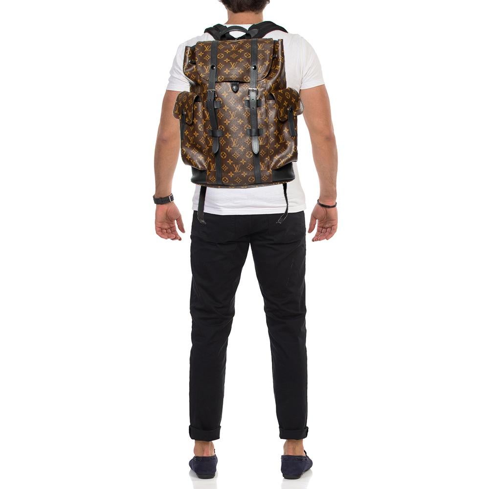 Louis Vuitton Monogram Macassar Canvas Christopher PM Backpack 5