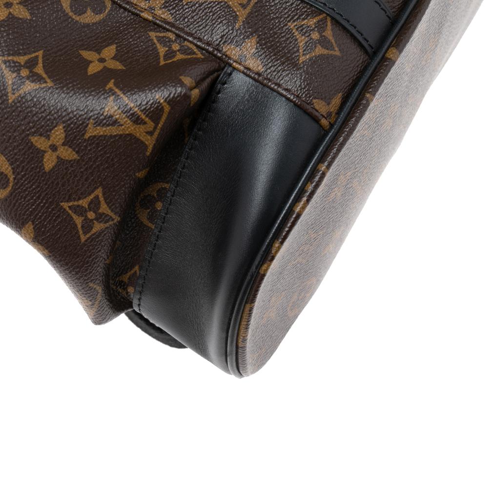 Black Louis Vuitton Monogram Macassar Canvas Christopher PM Backpack