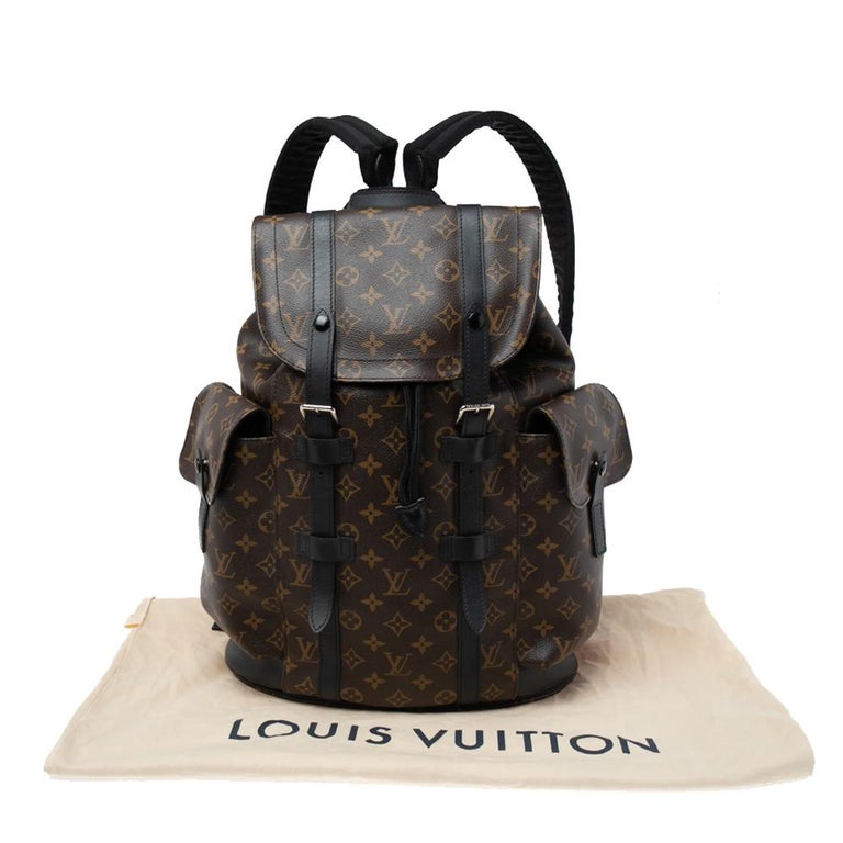 Louis Vuitton Monogram Macassar Canvas Christopher PM Backpack at 1stDibs