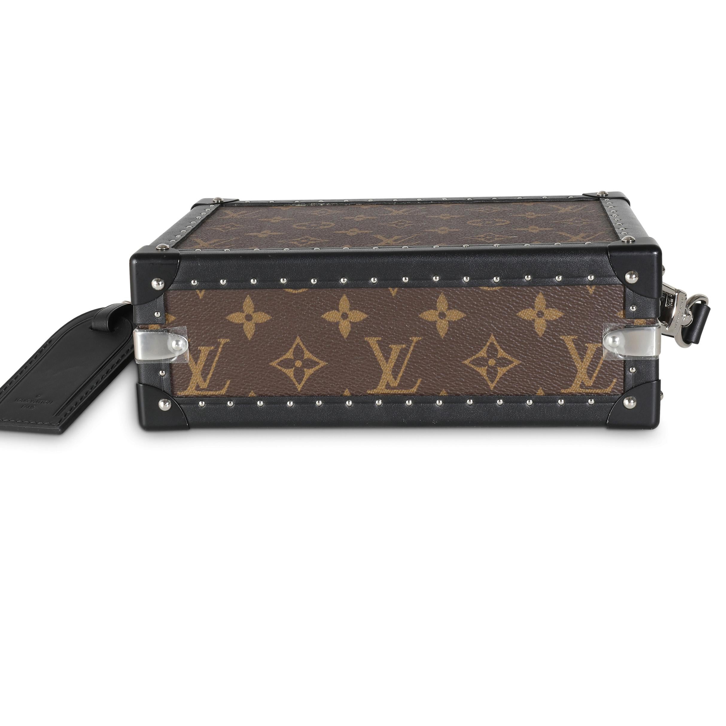 Louis Vuitton pochette en toile de Macassar avec monogramme en vente 2