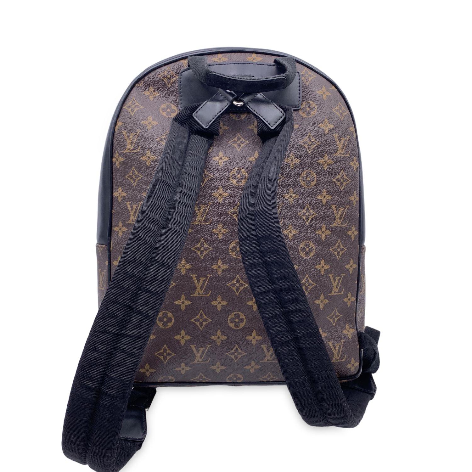 Louis Vuitton Monogram Macassar Canvas Josh Backpack Bag In Excellent Condition In Rome, Rome