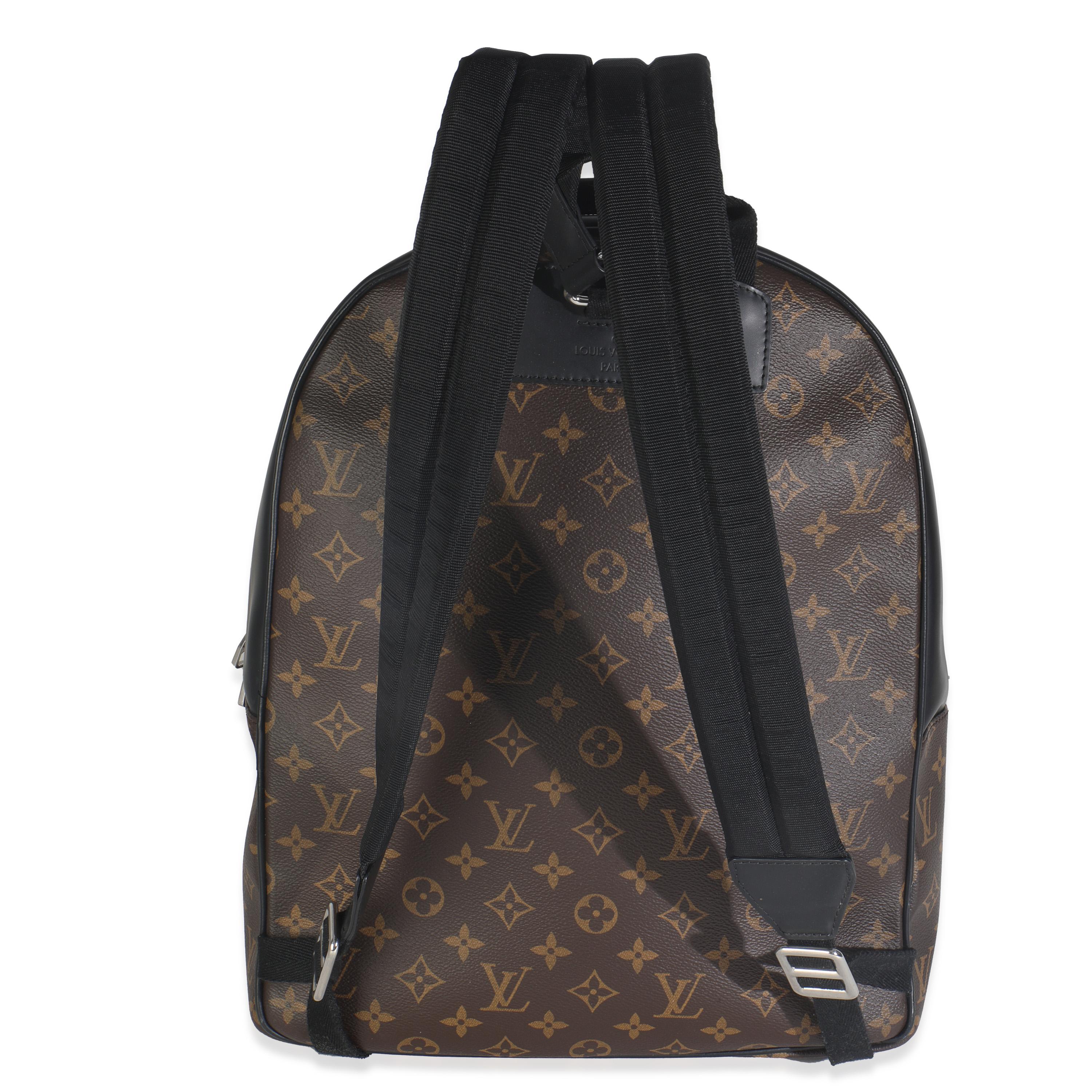 Listing Title: Louis Vuitton Monogram Macassar Canvas Josh Backpack NM
SKU: Z149192
Condition: Pre-owned 
Handbag Condition: Excellent
Condition Comments: Item is in excellent condition and displays light signs of wear. Scratching along hardware.