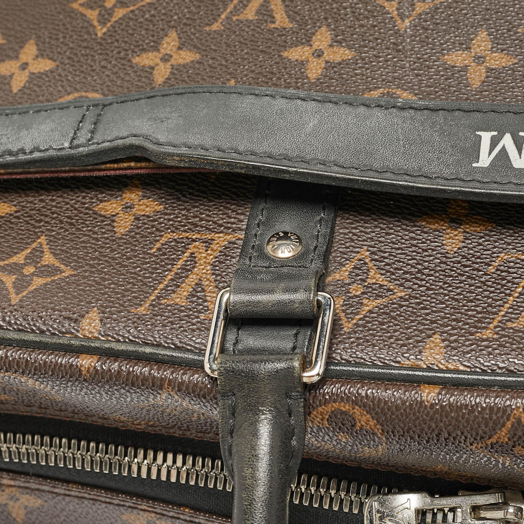 Louis Vuitton Monogram Macassar Canvas Porte-Documents Voyage Bag 14