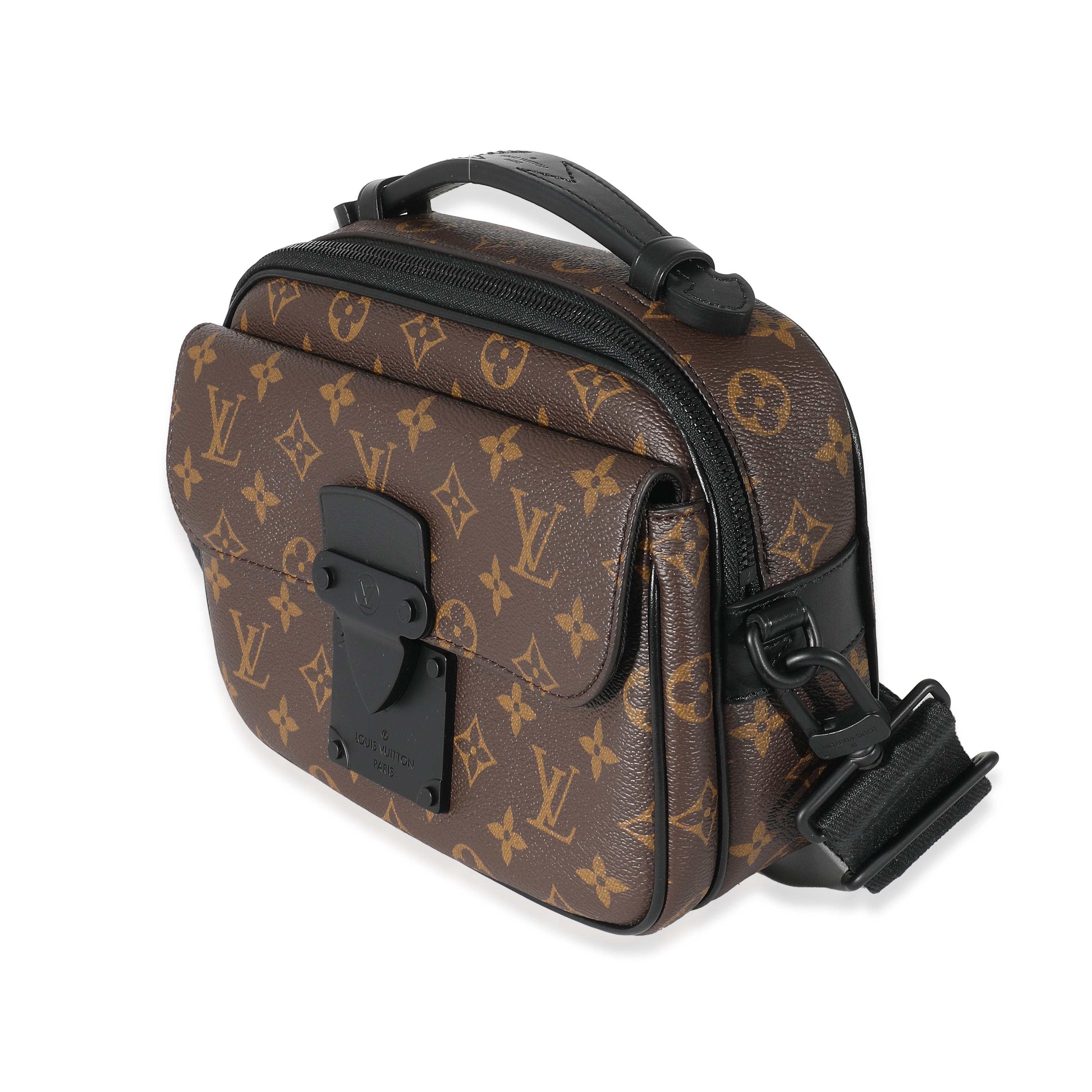 Louis Vuitton Monogram Macassar Canvas S Lock Messenger In Excellent Condition For Sale In New York, NY