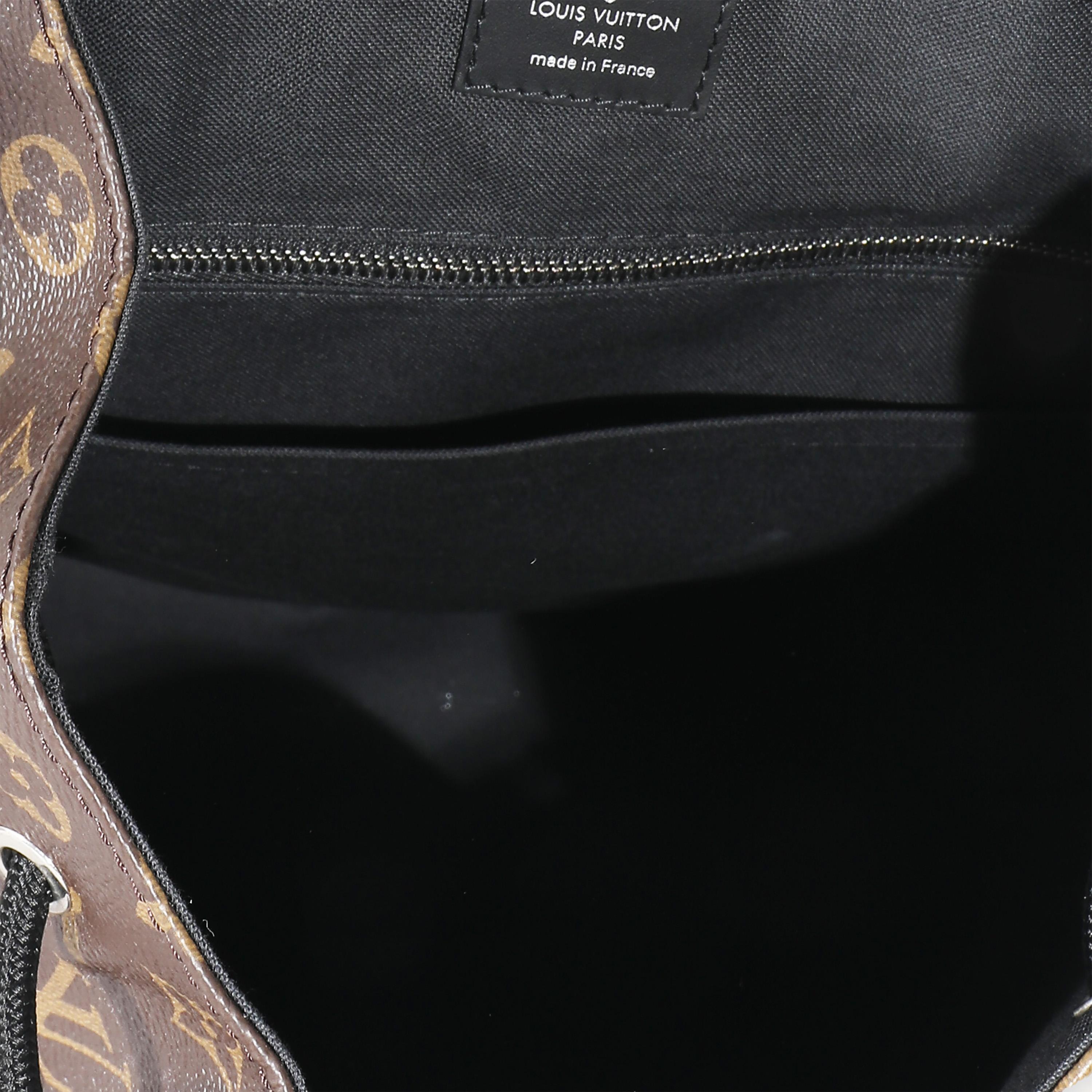 Listing Title: Louis Vuitton Monogram Macassar Christopher Backpack PM
SKU: 133755
MSRP: 3300.00 USD
Condition: Pre-owned 
Handbag Condition: Excellent
Condition Comments: Item is in excellent condition and displays light signs of wear. Faint