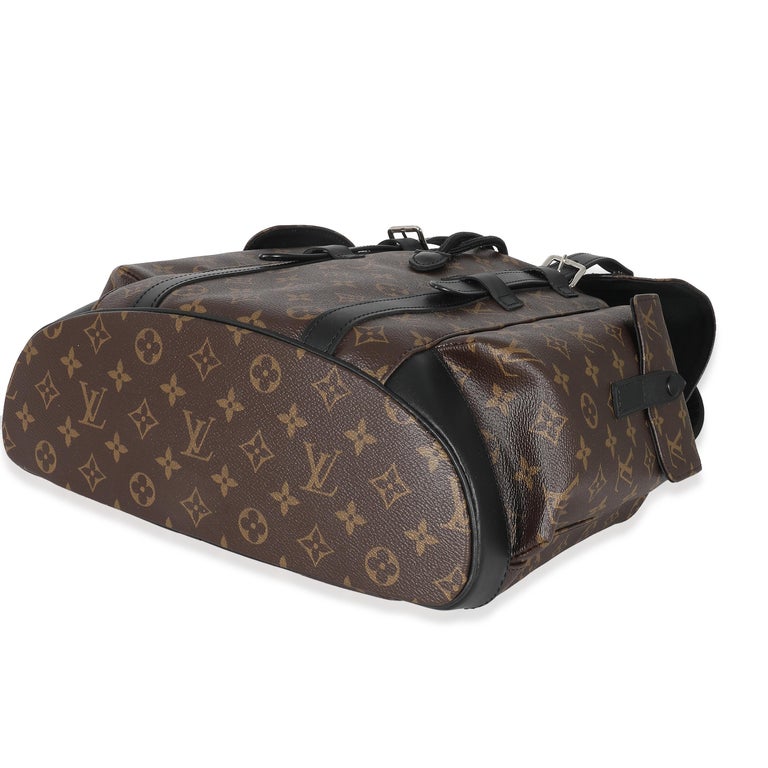 Louis Vuitton Monogram Macassar Christopher Backpack PM For Sale