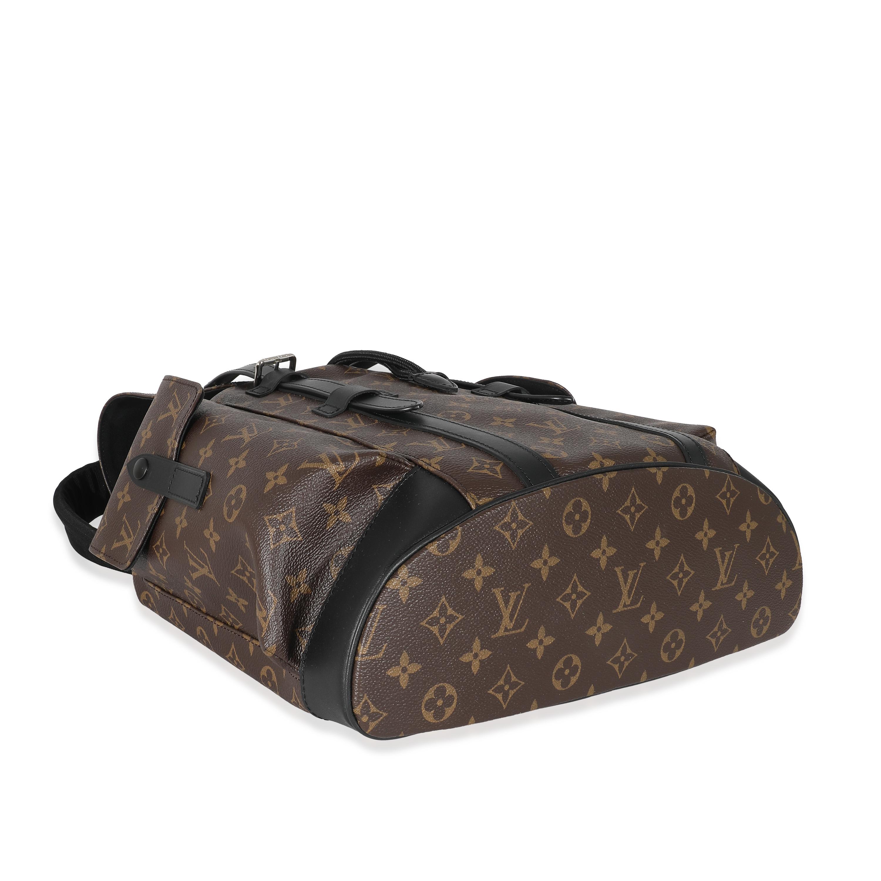 Louis Vuitton Monogram Macassar Christopher Backpack PM For Sale 1