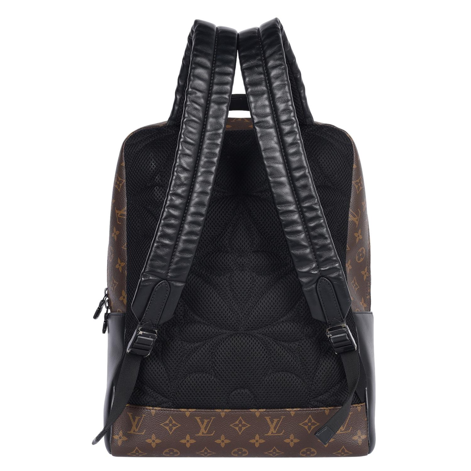 LOUIS VUITTON Monogram Macassar Dean Backpack In Excellent Condition For Sale In Salt Lake Cty, UT