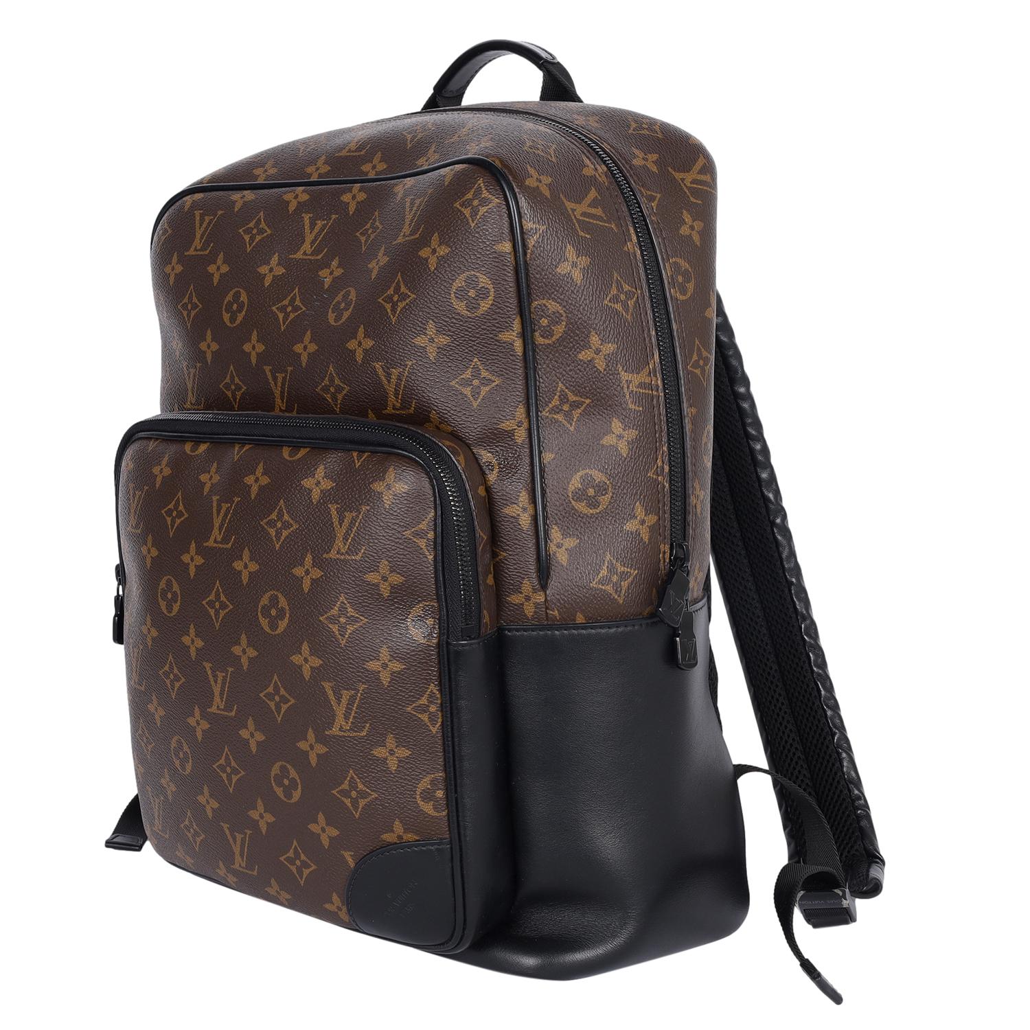 LOUIS VUITTON Monogram Macassar Dean Backpack For Sale 3