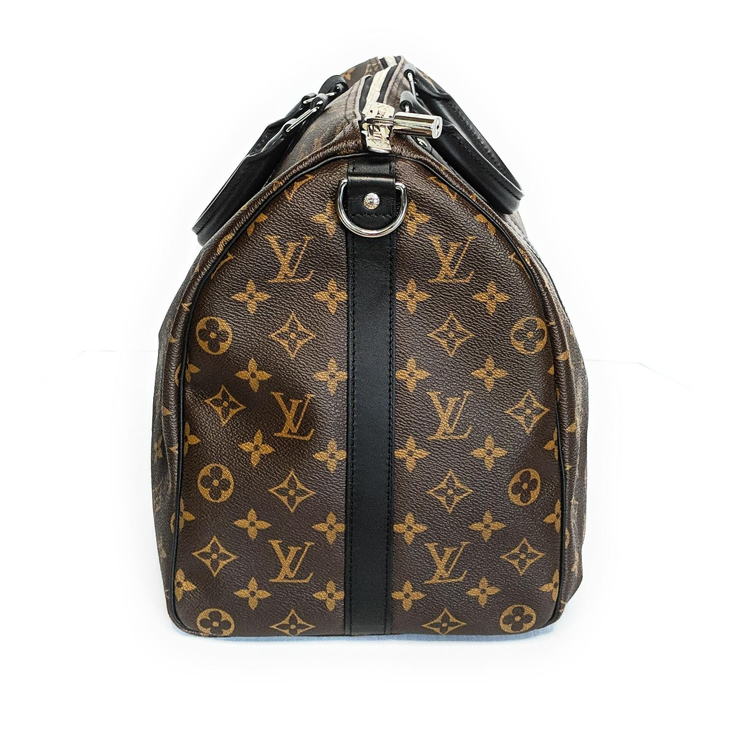 Women's or Men's Louis Vuitton Monogram Macassar Keepall 45 Bandouliere Bag
