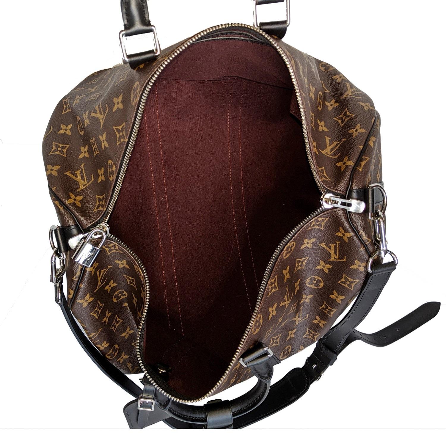 Louis Vuitton Monogram Macassar Keepall 45 Bandouliere Bag 2