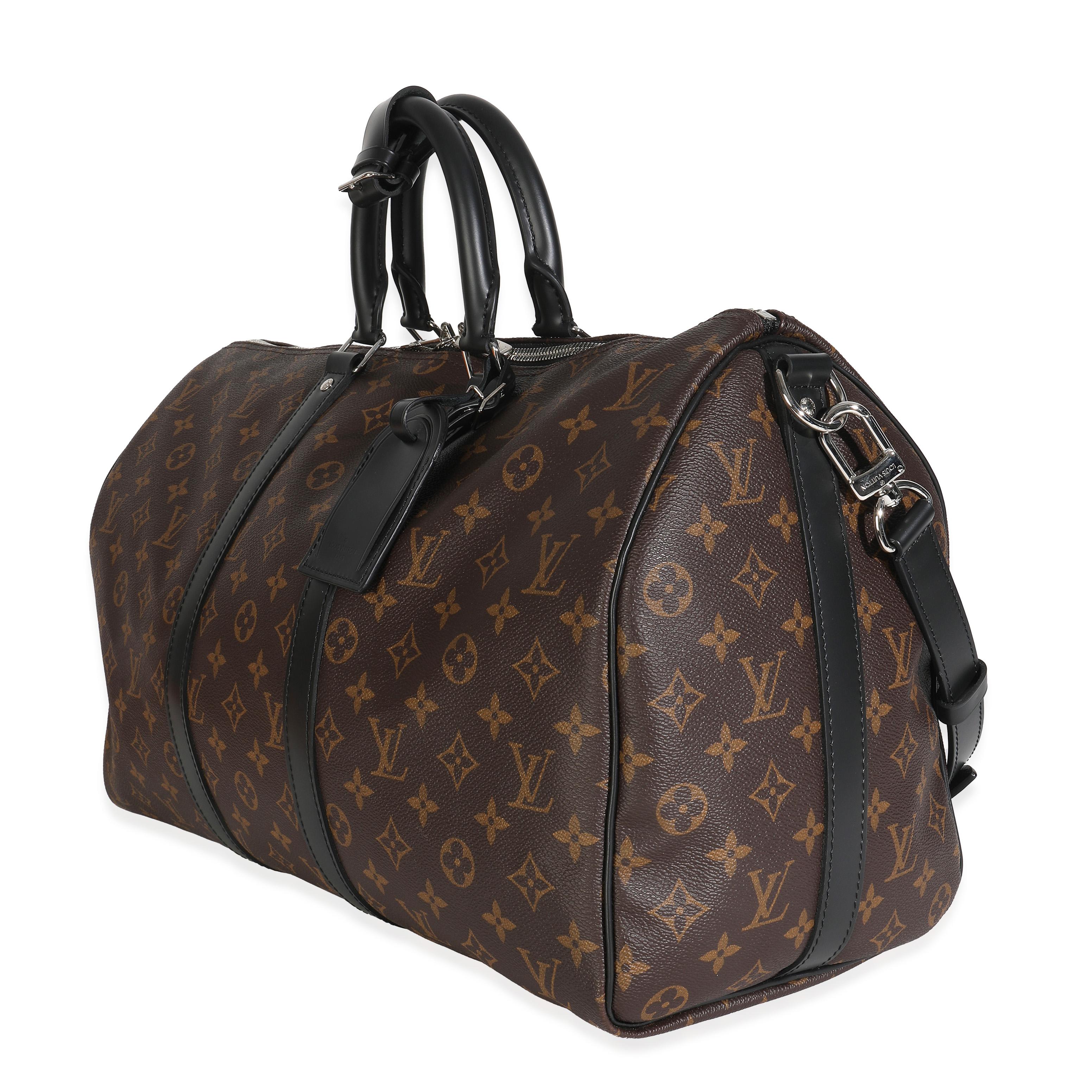 Louis Vuitton Monogram Macassar Keepall Bandouliere 45 im Zustand „Hervorragend“ im Angebot in New York, NY