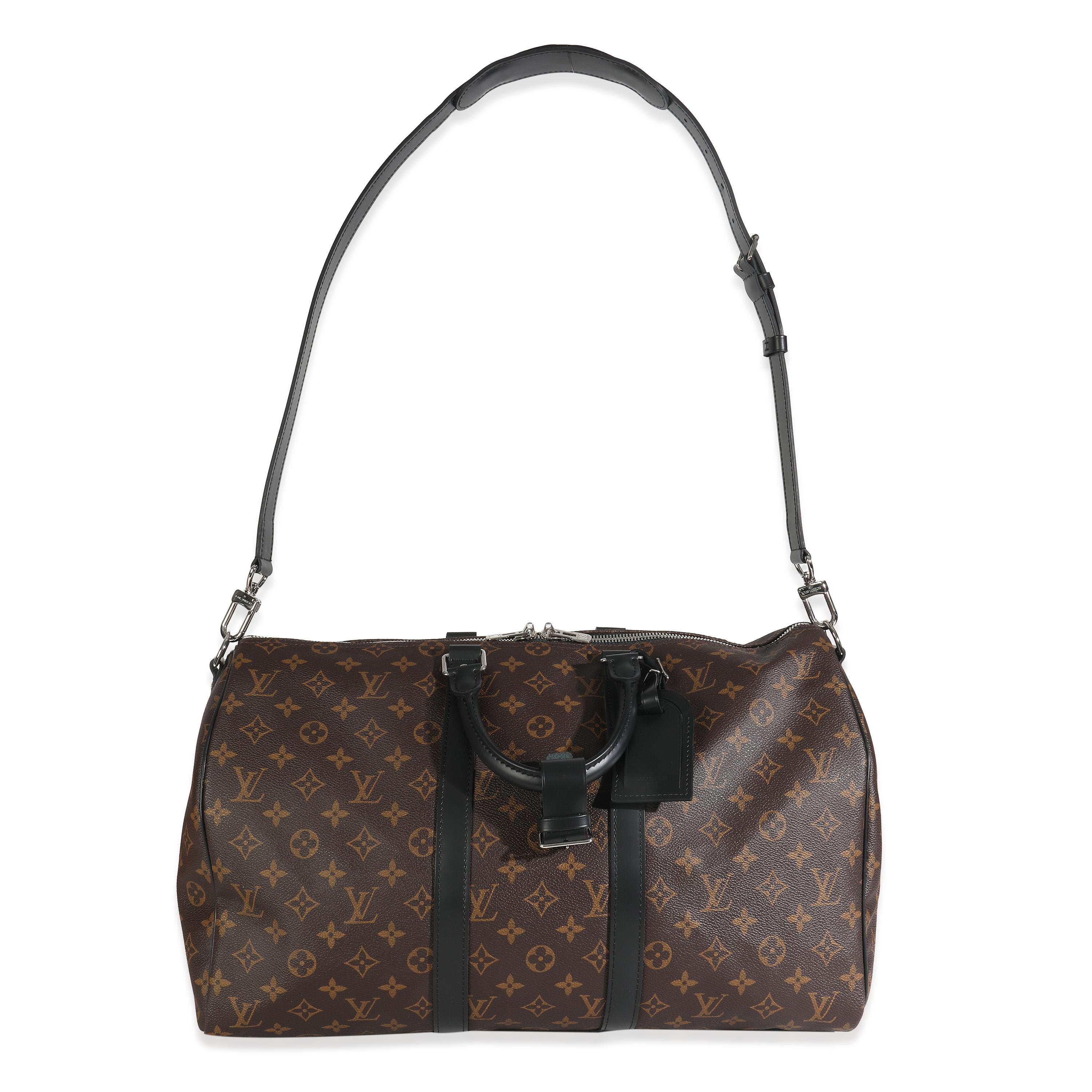 Louis Vuitton Monogram Macassar Keepall Bandouliere 45 im Angebot 1
