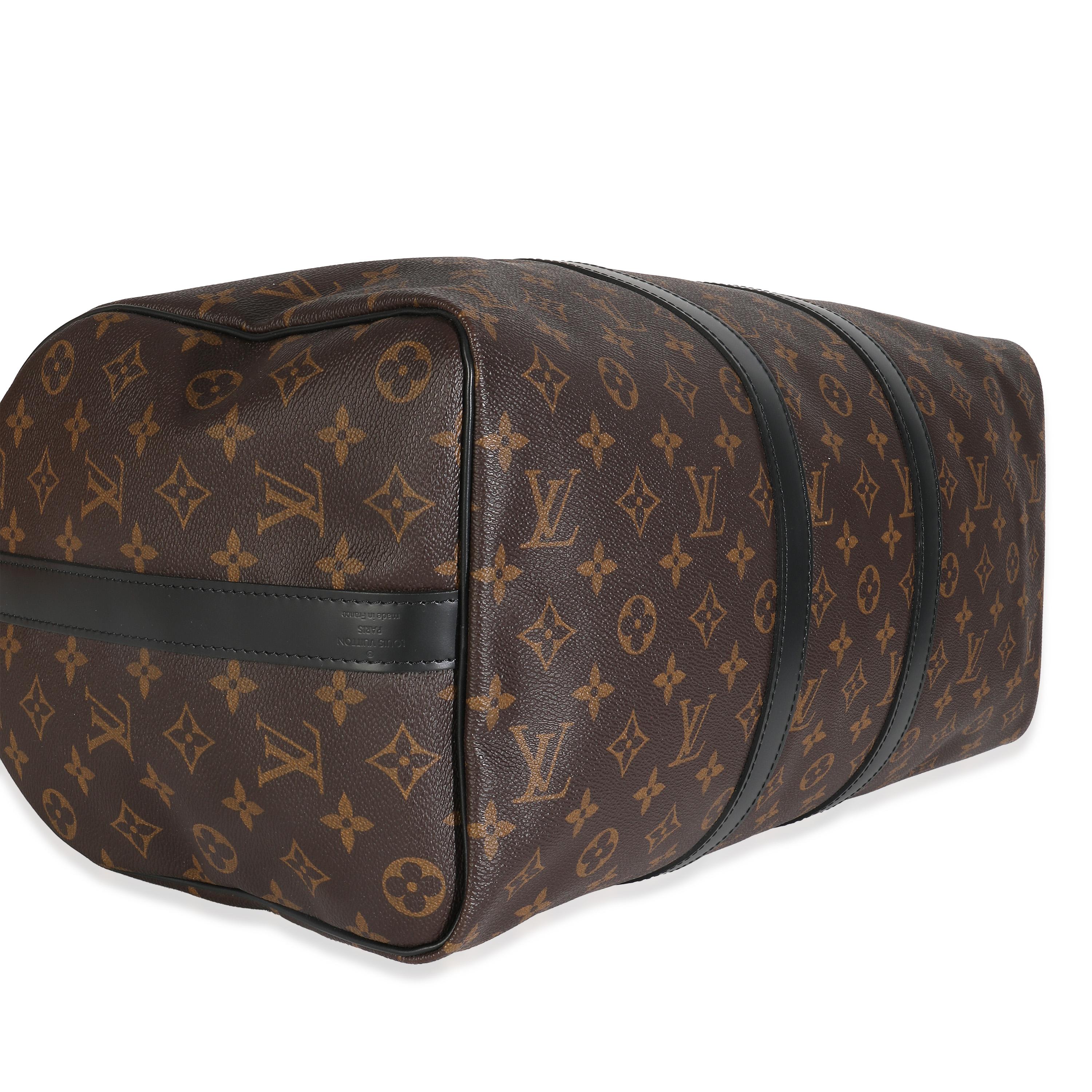 Louis Vuitton Monogram Macassar Keepall Bandouliere 45 im Angebot 2
