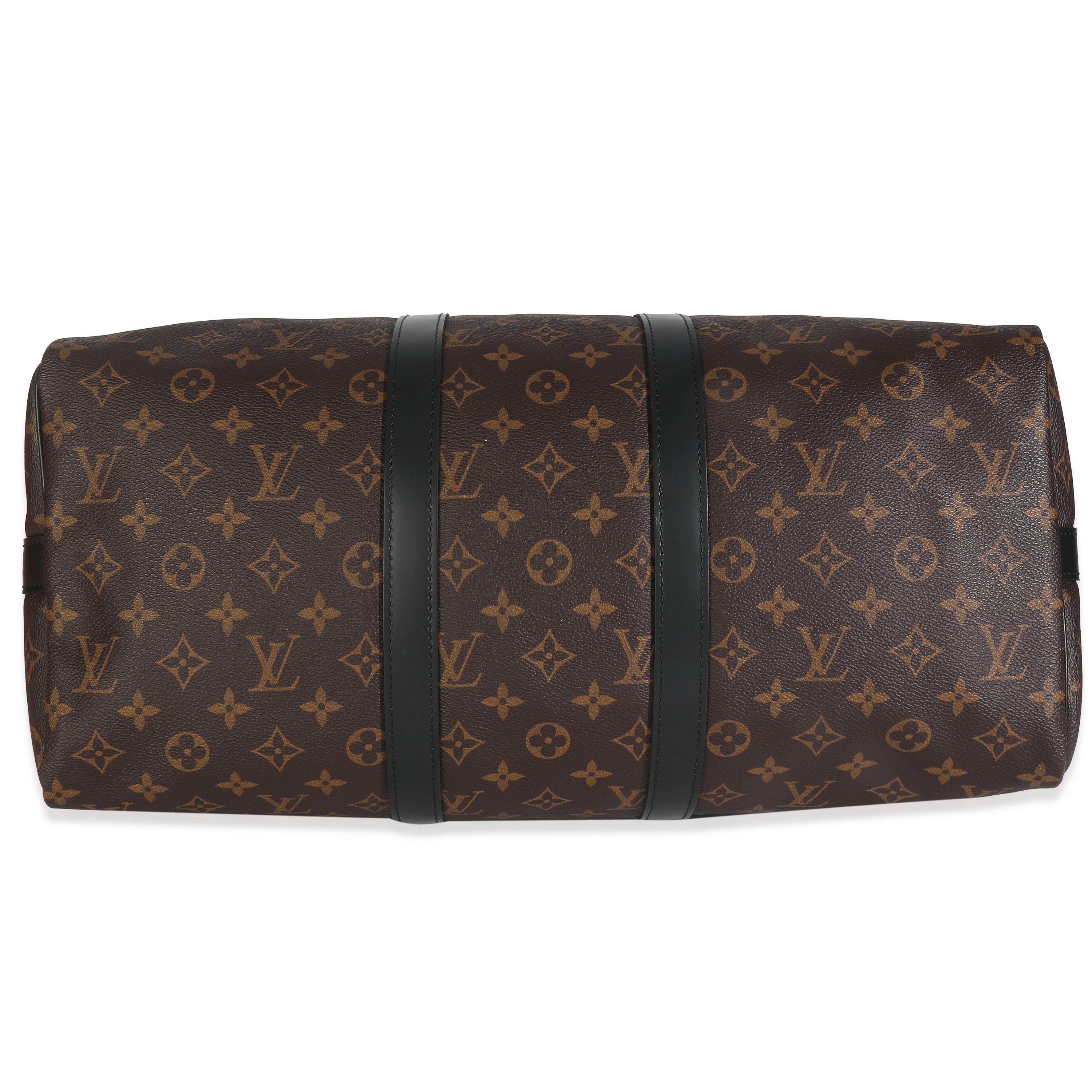 Louis Vuitton Monogram Macassar Keepall Bandouliere 45 im Angebot 3