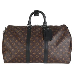 Louis Vuitton Monogram Macassar Keepall Bandouliere 45