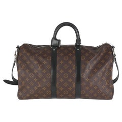 Louis Vuitton Monogram Macassar Keepall Bandouliere 45