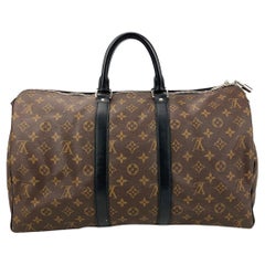 Vintage Louis Vuitton Monogram Macassar Keepall Bandoulière 45 