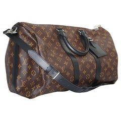 Louis Vuitton Monogram Macassar Keepall Bandoulière 45