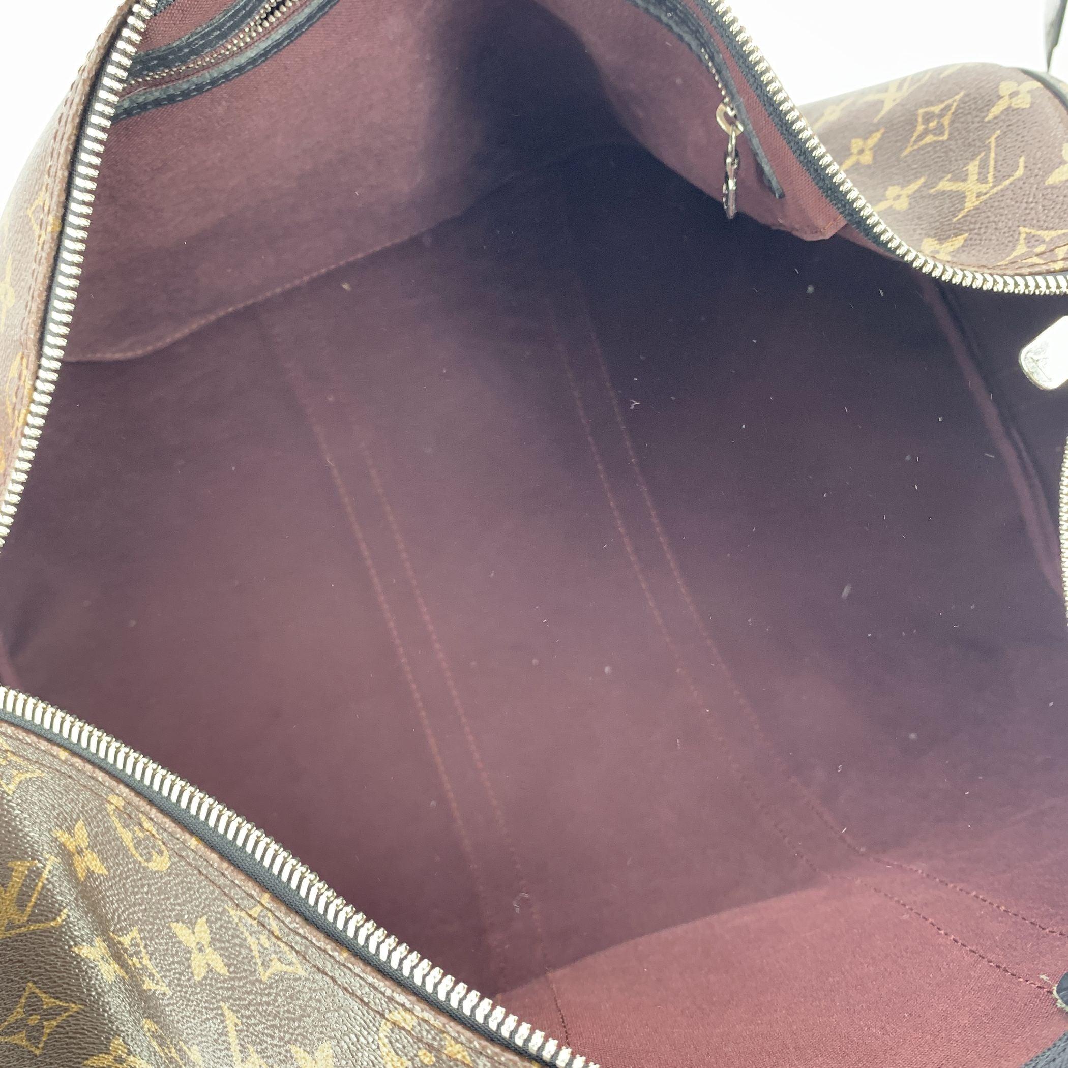 Louis Vuitton Monogram Macassar Keepall Bandouliere 45 Reisetasche für Damen oder Herren im Angebot