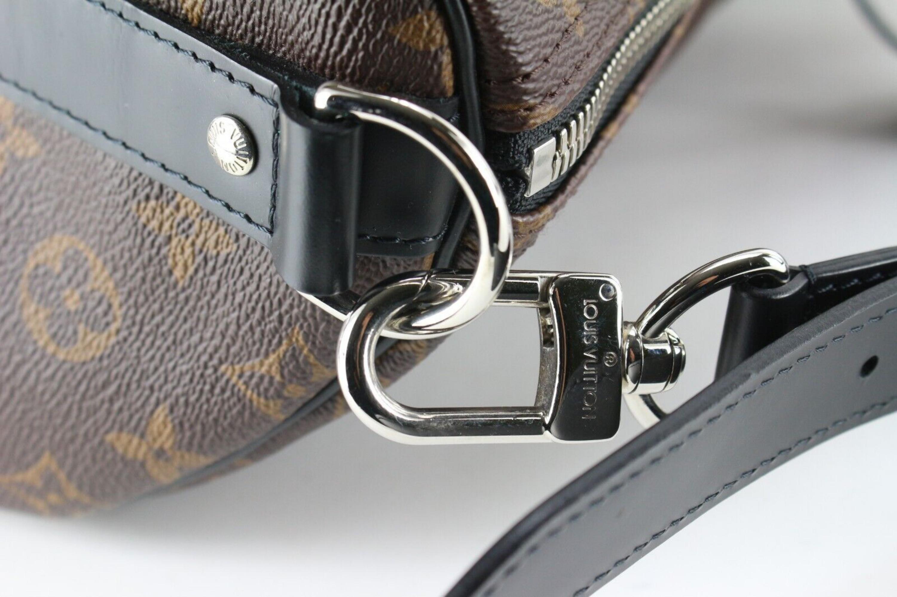 Louis Vuitton Monogram Macassar Keepall Bandouliere 55 Duffle with Strap 1LK1229 1