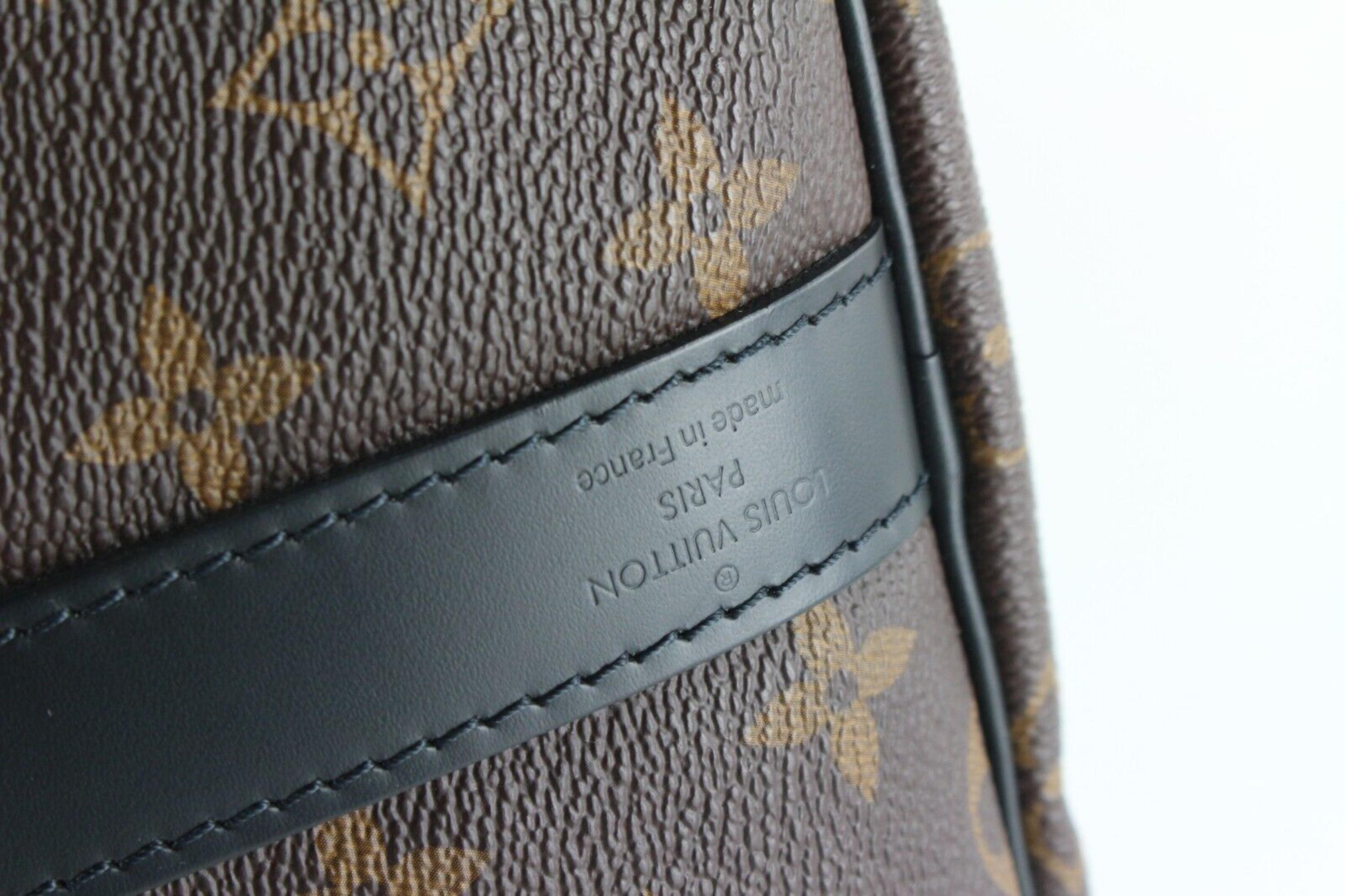 Louis Vuitton Monogramme Macassar Keepall Bandouliere 55 Duffle with Strap 1LK1229 en vente 4