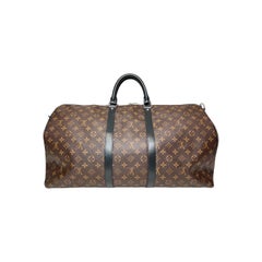 Louis Vuitton Monogram Macassar Keepall Bandoulière 55