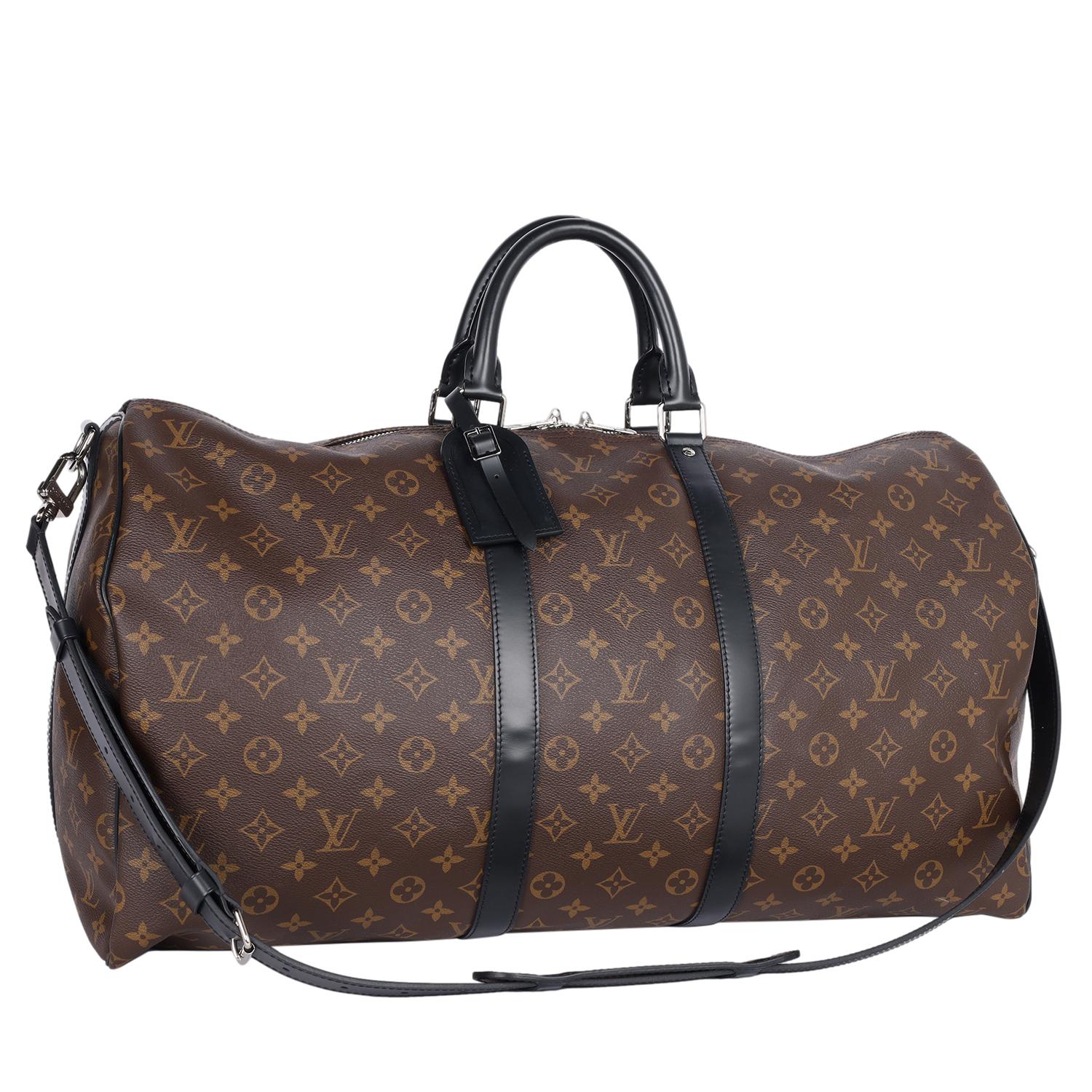 LOUIS VUITTON Bandolera Monograma Macassar Keepall 55 en Bueno estado para la venta en Salt Lake Cty, UT