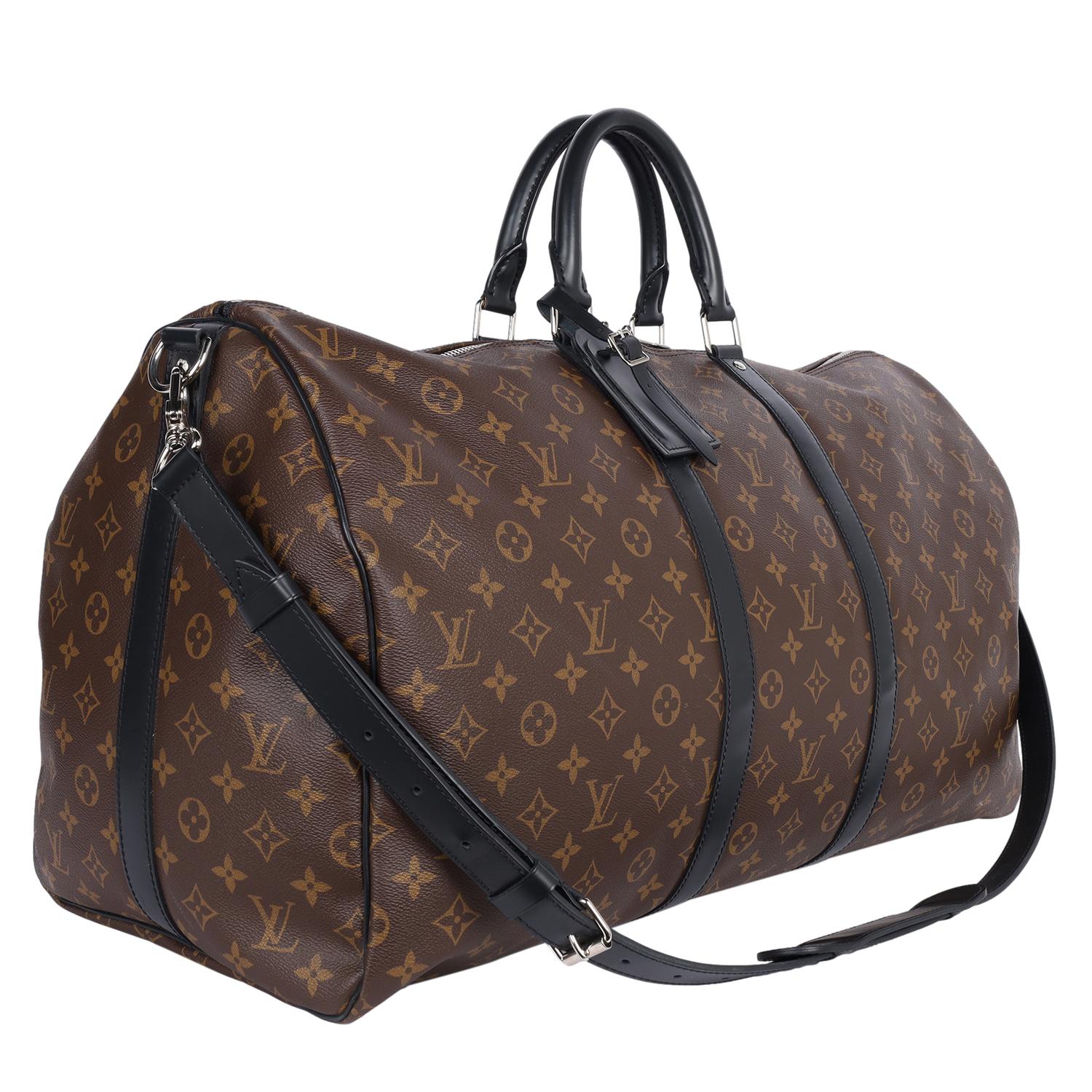 Femenino o masculino LOUIS VUITTON Bandolera Monograma Macassar Keepall 55 en venta