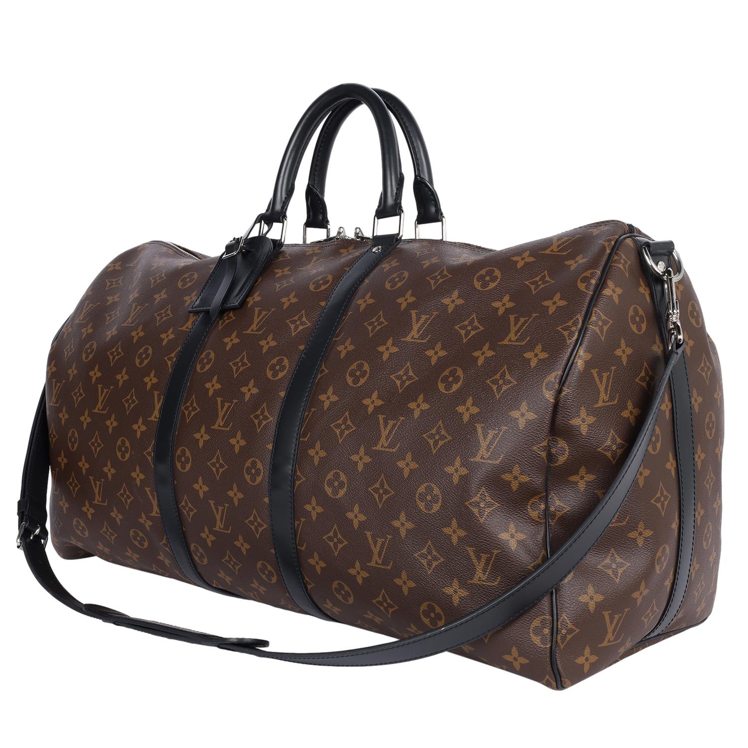 LOUIS VUITTON Bandolera Monograma Macassar Keepall 55 en venta 1