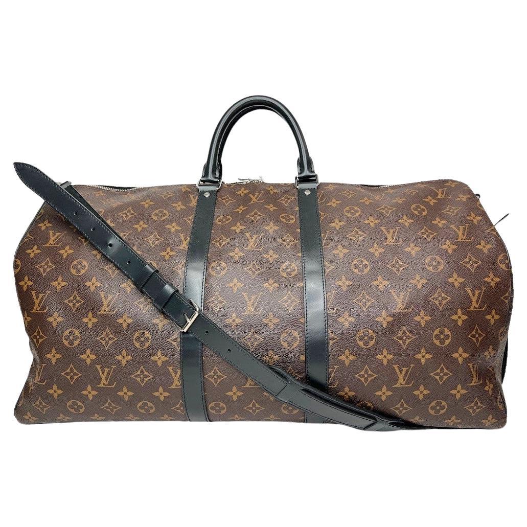 Louis Vuitton Monogram Macassar Keepall 45 Bandouliere Duffle Bag Auction