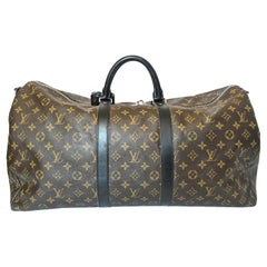 Louis Vuitton Keepall Bandoulière 45 Vuittonite Monogram Macassar