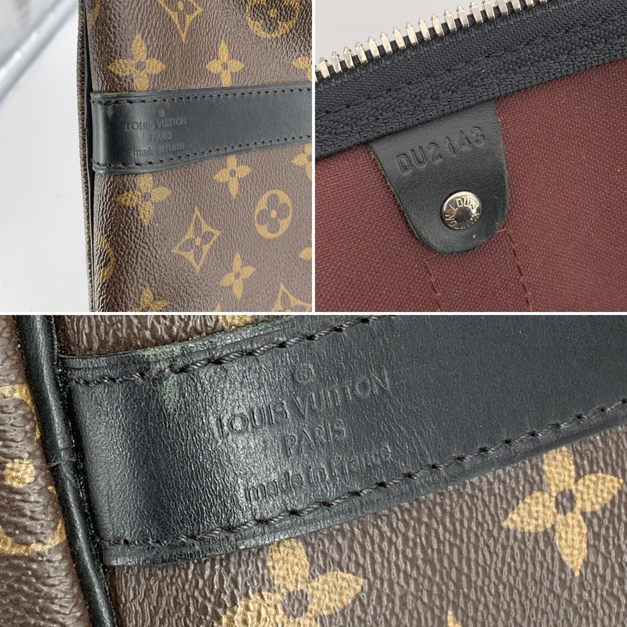 Louis Vuitton Monogram Macassar Keepall Bandouliere 55 Travel Bag In Good Condition In Rome, Rome