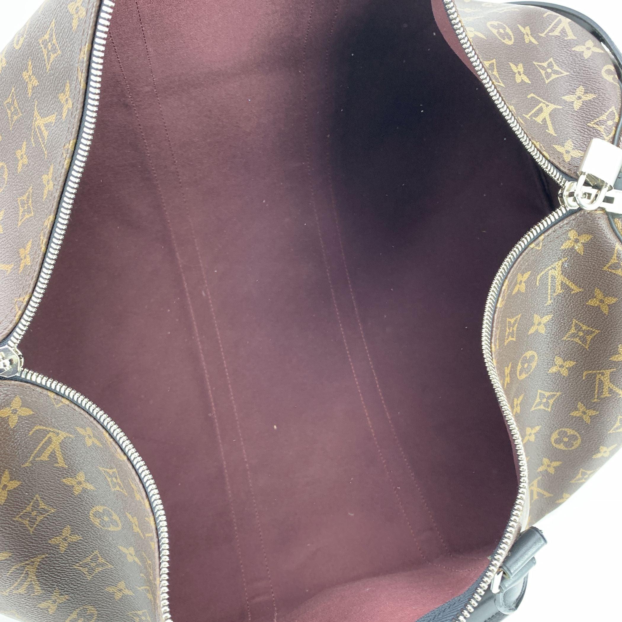 Women's or Men's Louis Vuitton Monogram Macassar Keepall Bandouliere 55 Travel Bag