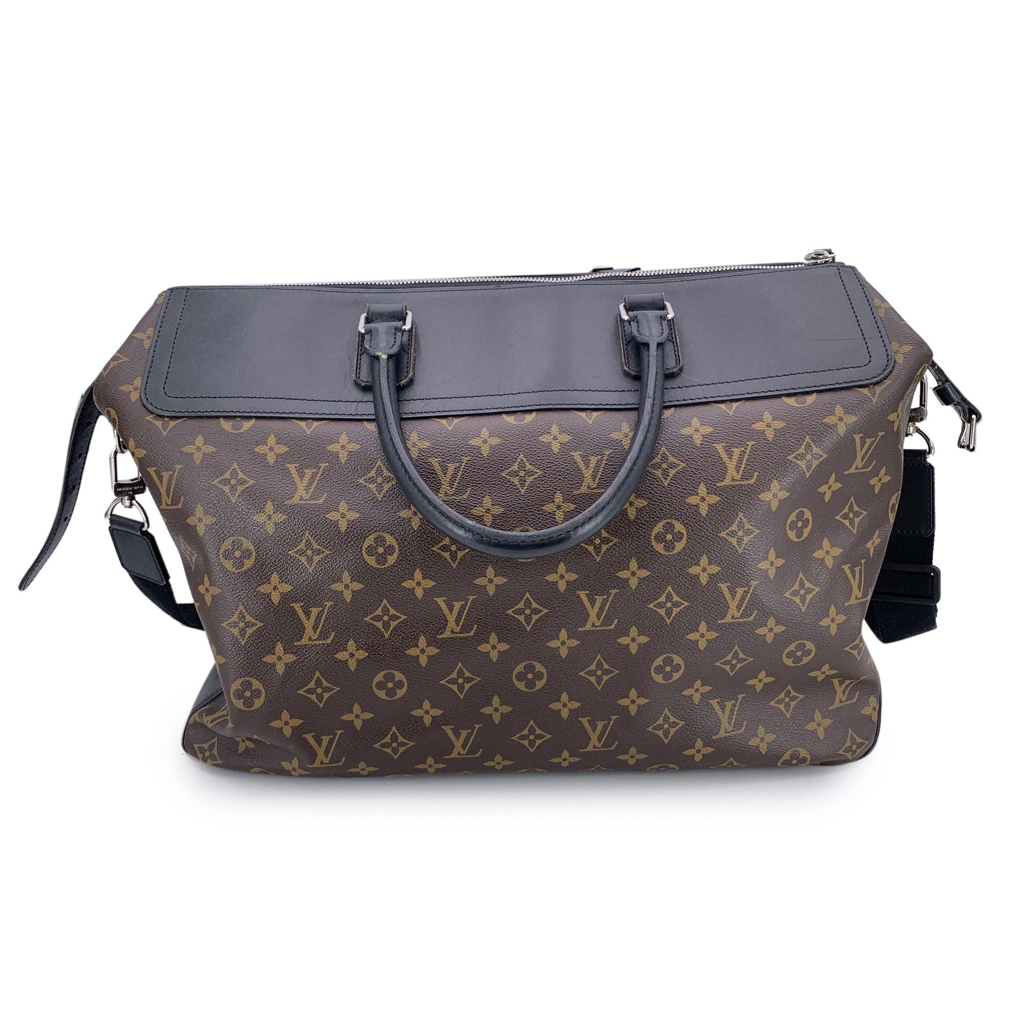 Black Louis Vuitton Monogram Macassar Neo Greenwich Travel Bag For Sale