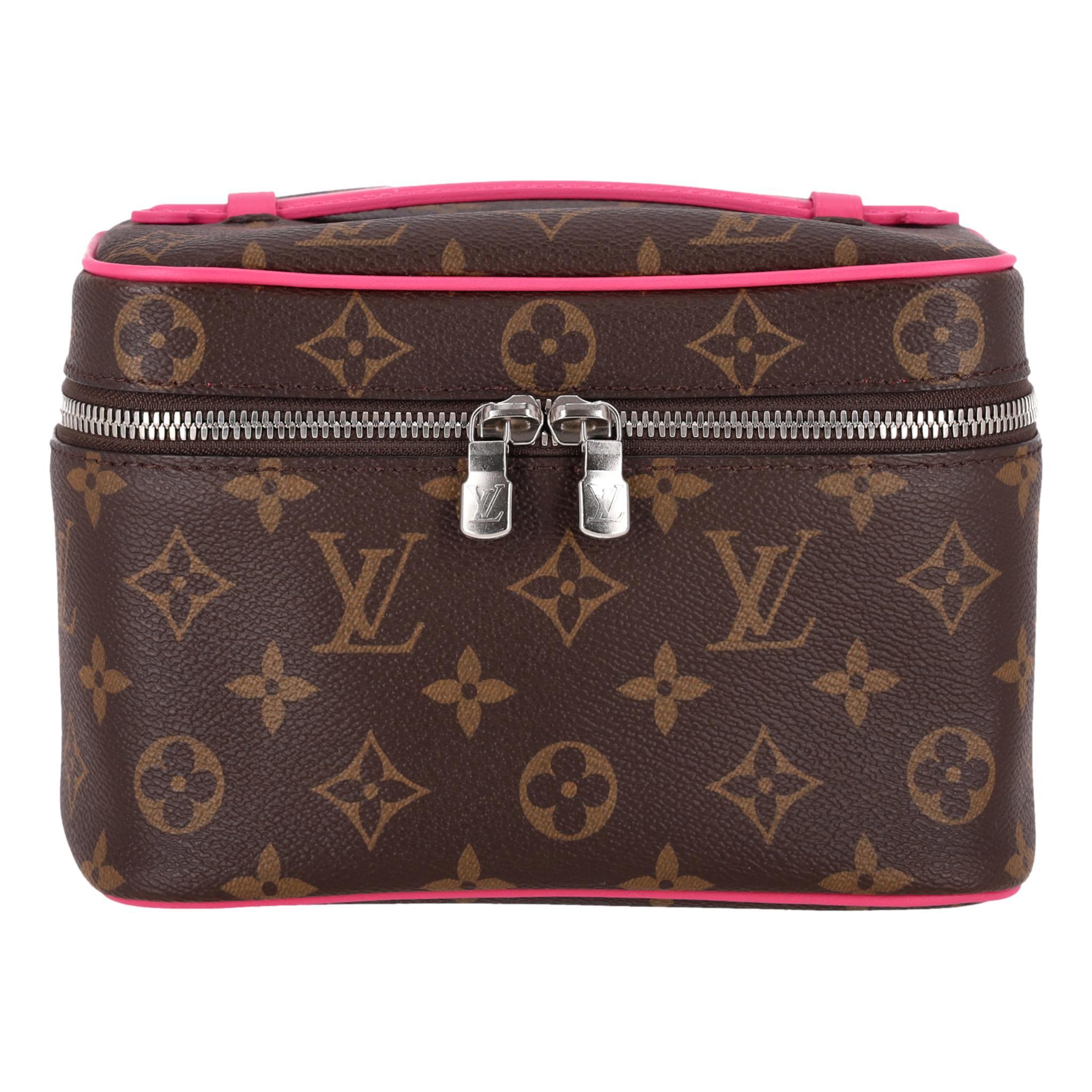 Black Louis Vuitton Monogram Macassar Nice Mini Vanity Case