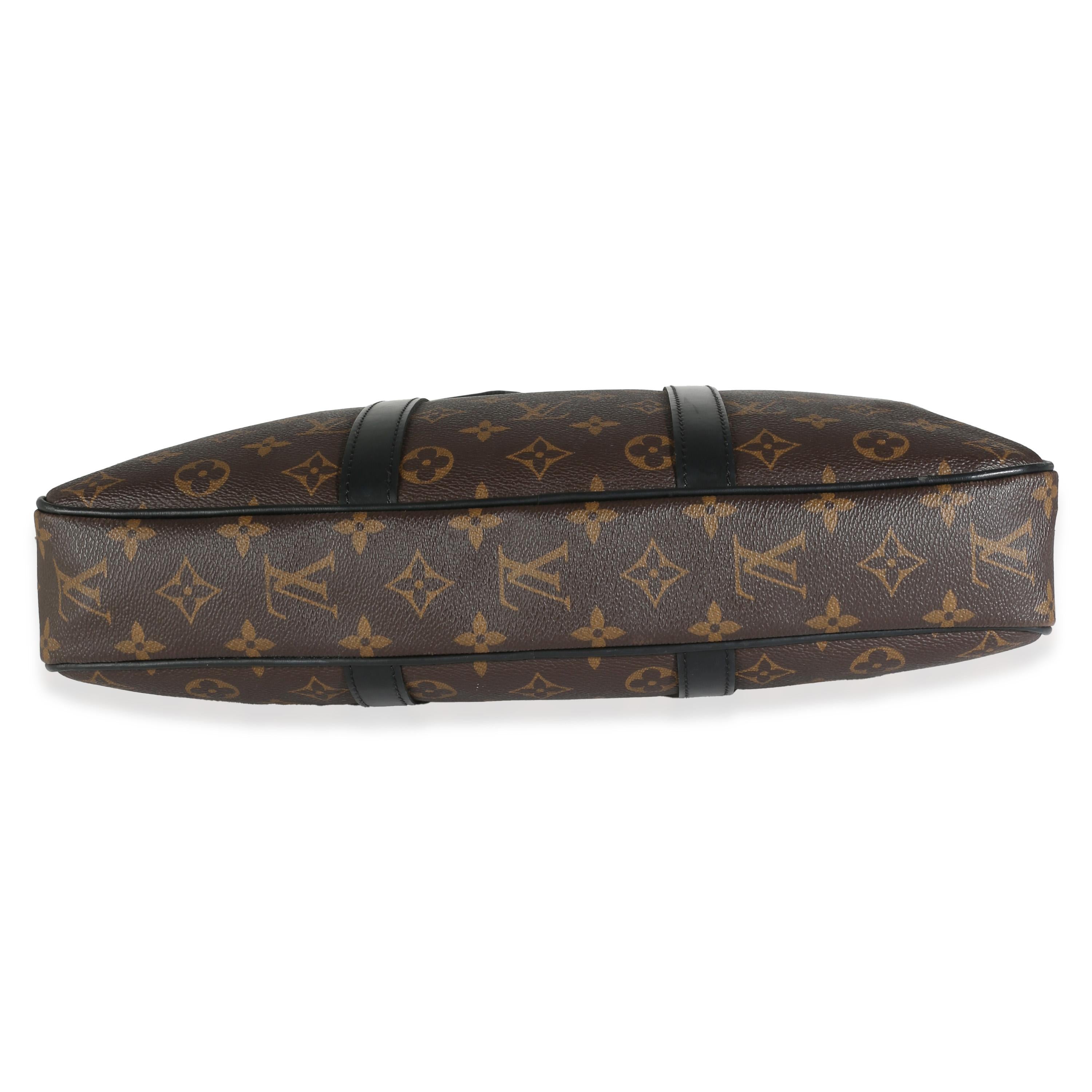 Louis Vuitton Monogramm Makassar Porte Documents Voyage PM Damen im Angebot