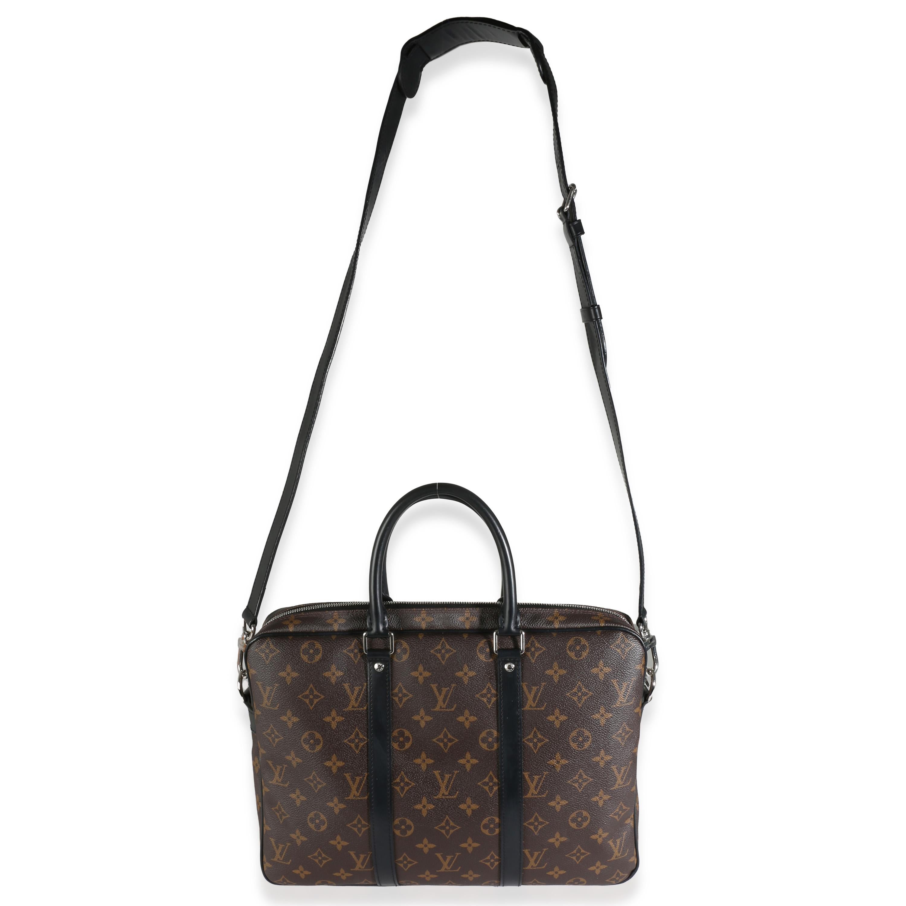 Louis Vuitton Monogramm Makassar Porte Documents Voyage PM im Angebot 3