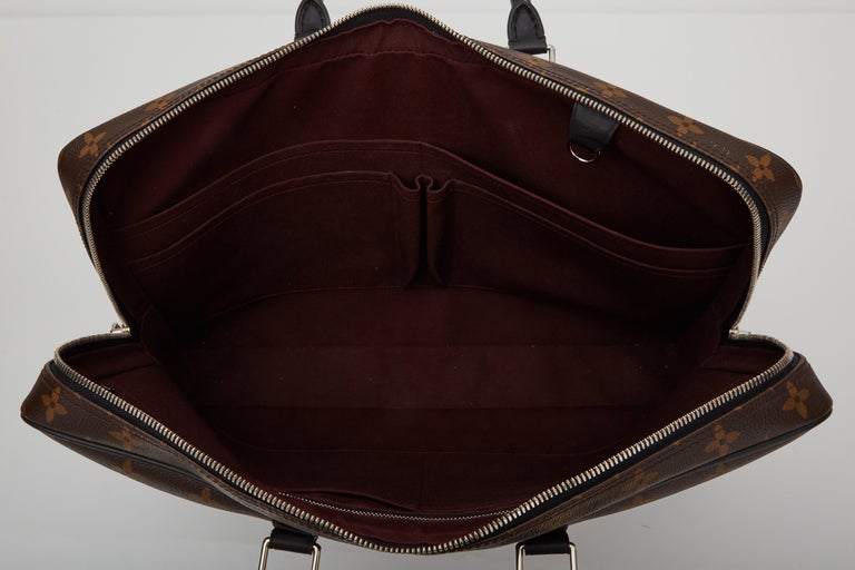 Louis Vuitton Monogram Macassar Porte Documents Voyage Soft Briefcase Bag  (2011)
