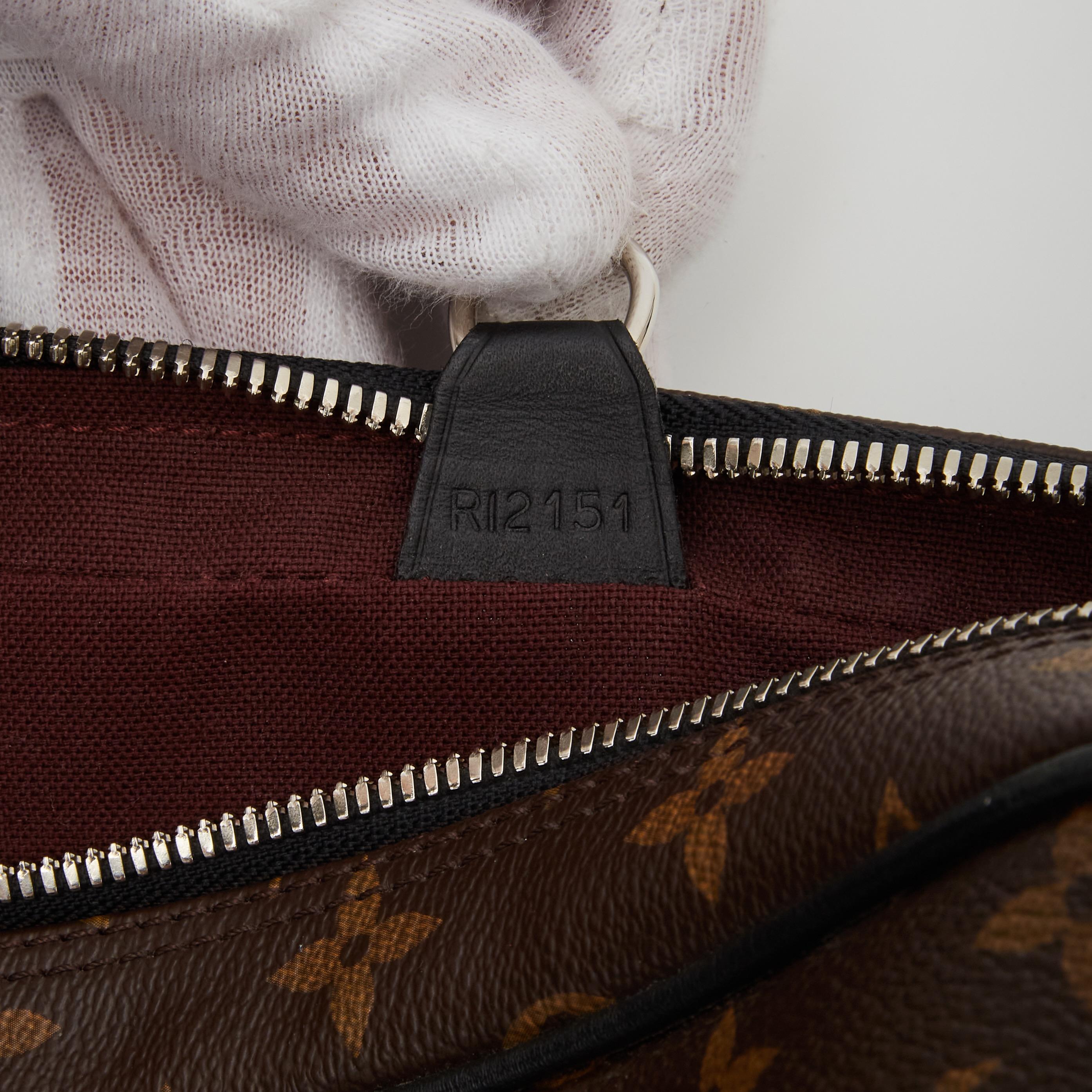 Women's or Men's Louis Vuitton Monogram Macassar Porte Documents Voyage Soft Briefcase Bag (2011)