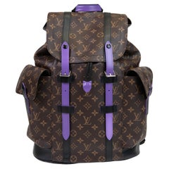 Sac à dos Christopher MM violet Macassar Monogram Louis Vuitton