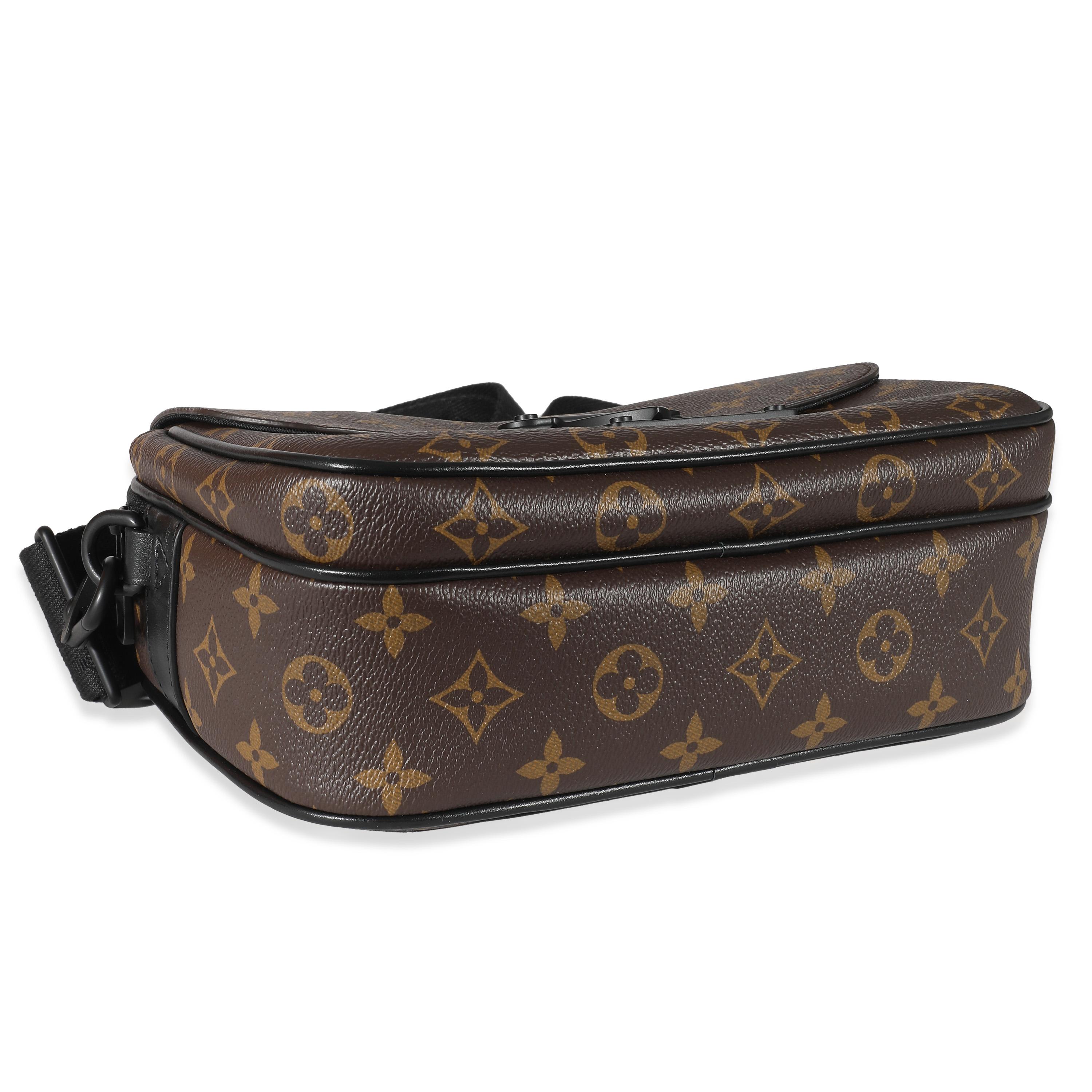 Listing Title: Louis Vuitton Monogram Macassar S Lock Messenger
SKU: 135556
MSRP: 2910.00 USD
Condition: Pre-owned 
Handbag Condition: Excellent
Condition Comments: Item is in excellent condition and displays light signs of wear. Light fraying along