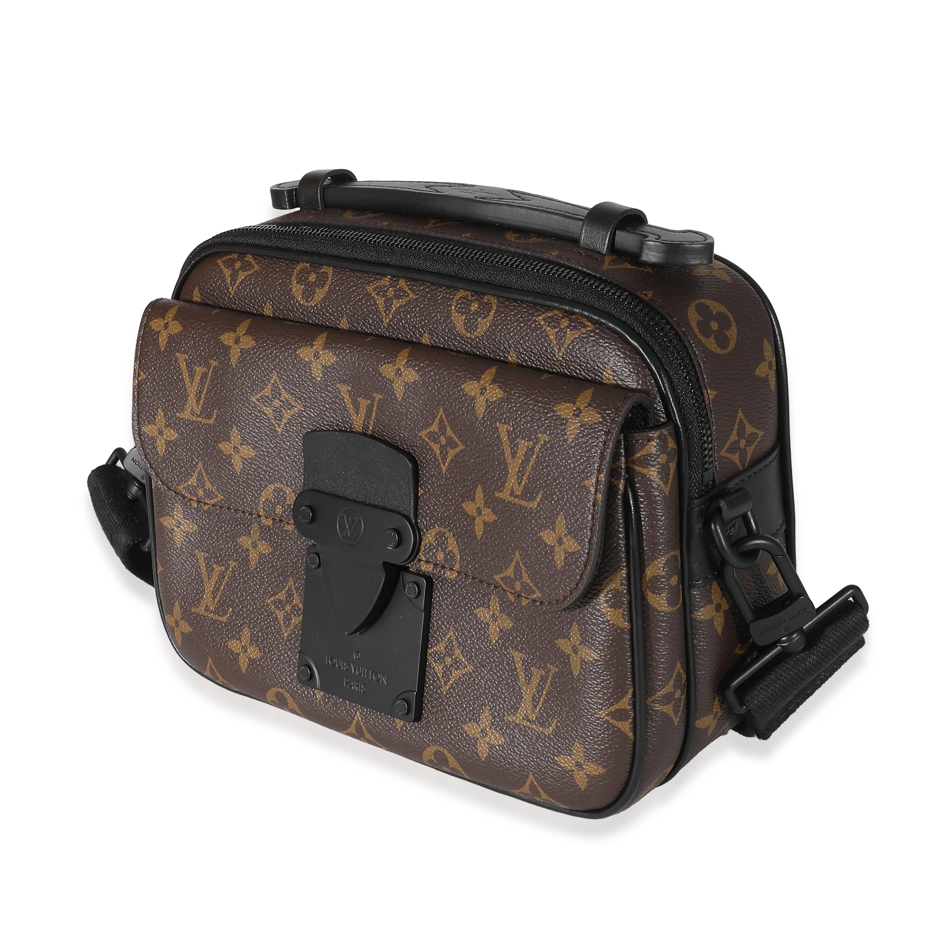 Louis Vuitton Monogram Macassar S Lock Messenger In Excellent Condition For Sale In New York, NY