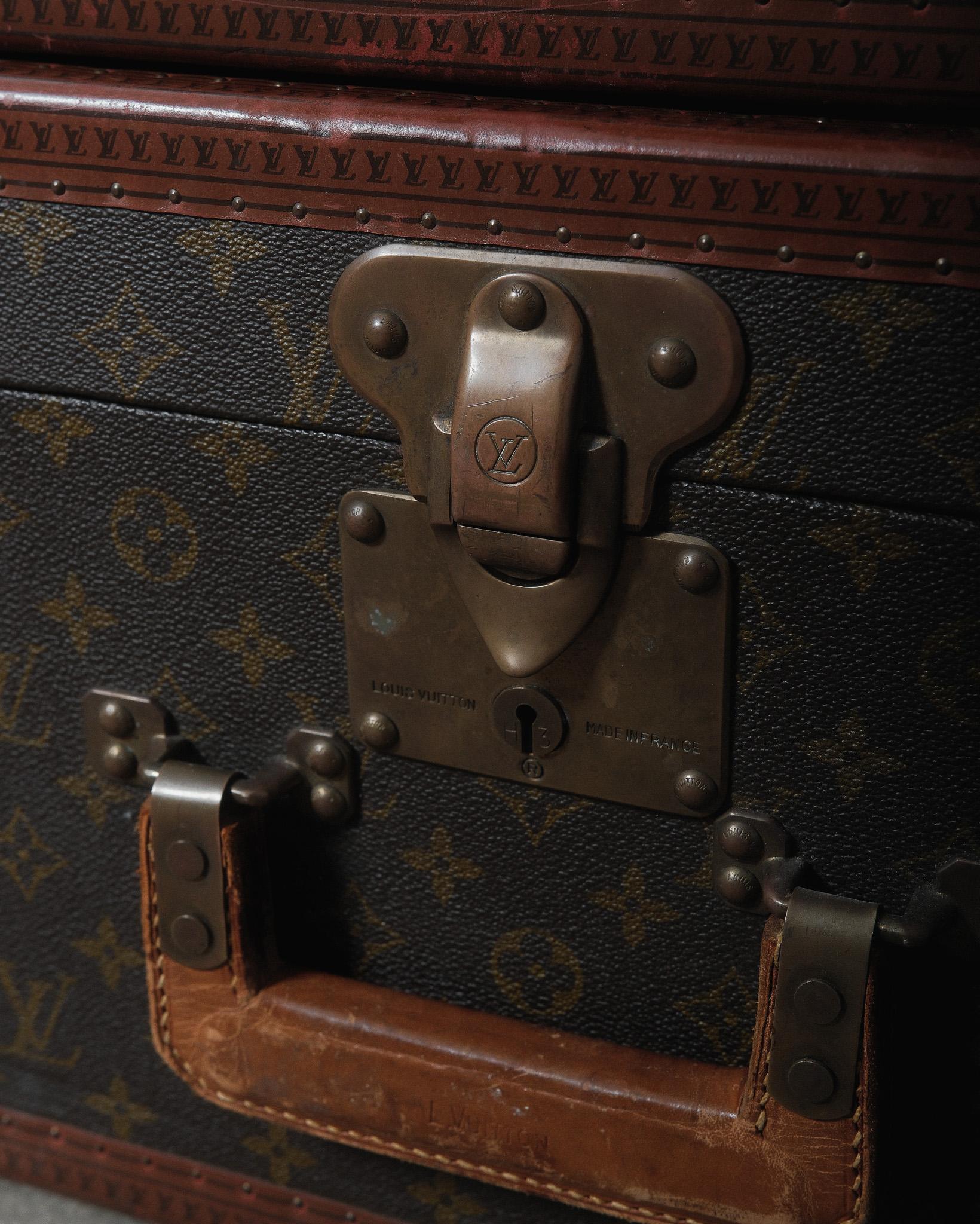 Louis Vuitton Monogram Macassar Square Handled Alzer Cases Set of 3 in vendita 7